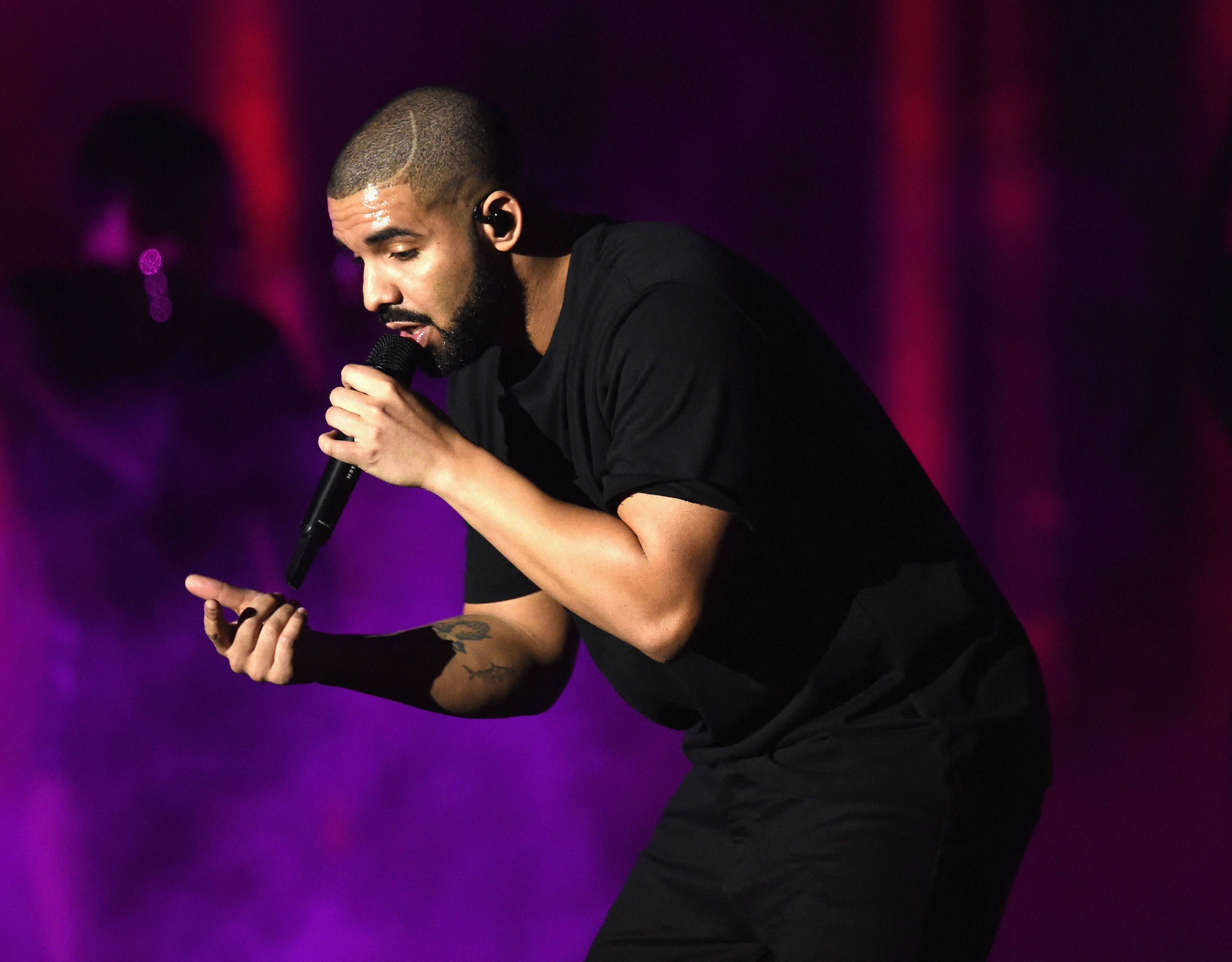 Canadian rapper Drake performs in Las Vegas in September 2016. Photo: AFP