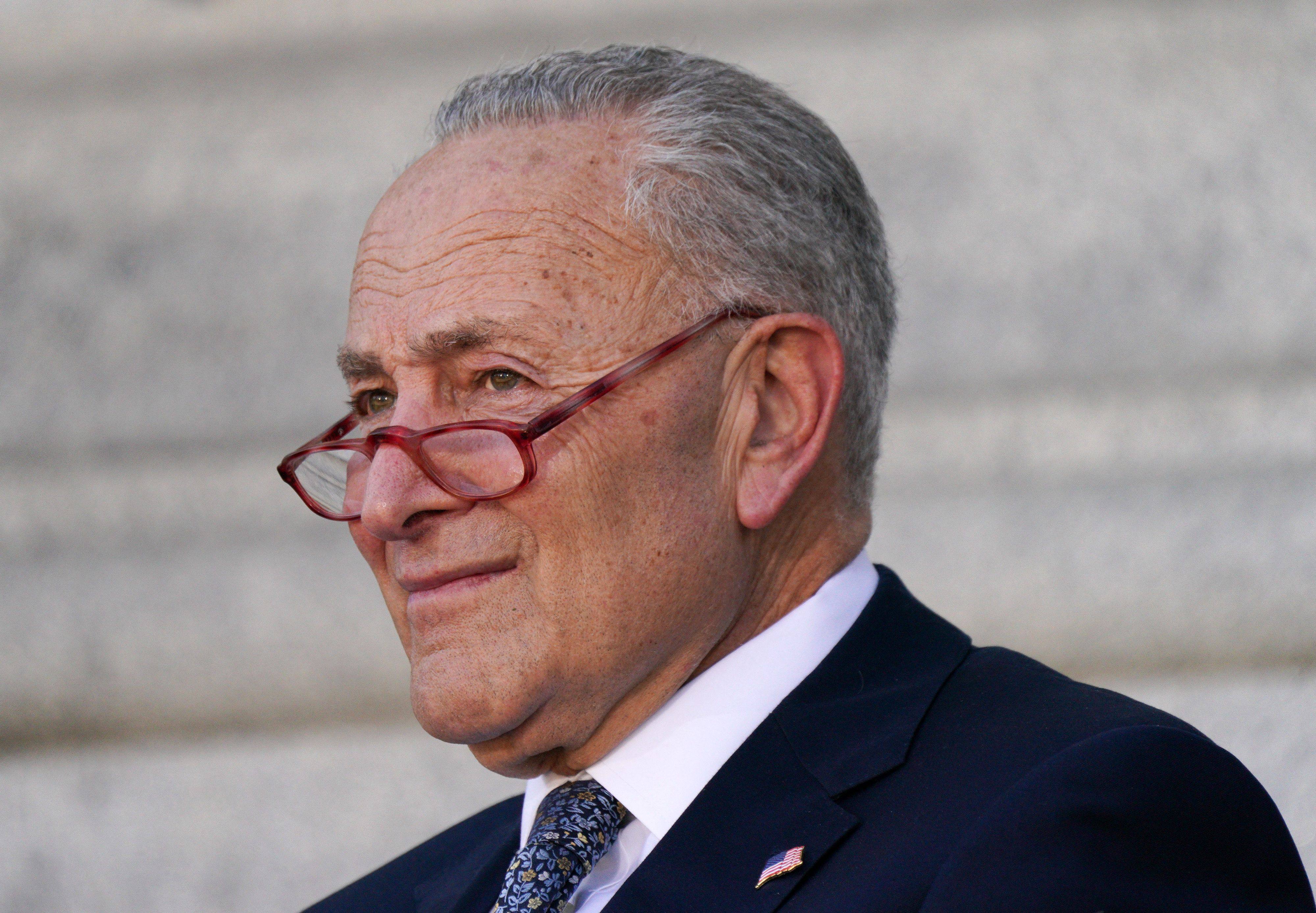 US Senate Majority Leader Chuck Schumer, joined by two other Democrats and three Republicans, is leading the trip to China, with opponents deriding the move as futile or premature. Photo: AFP