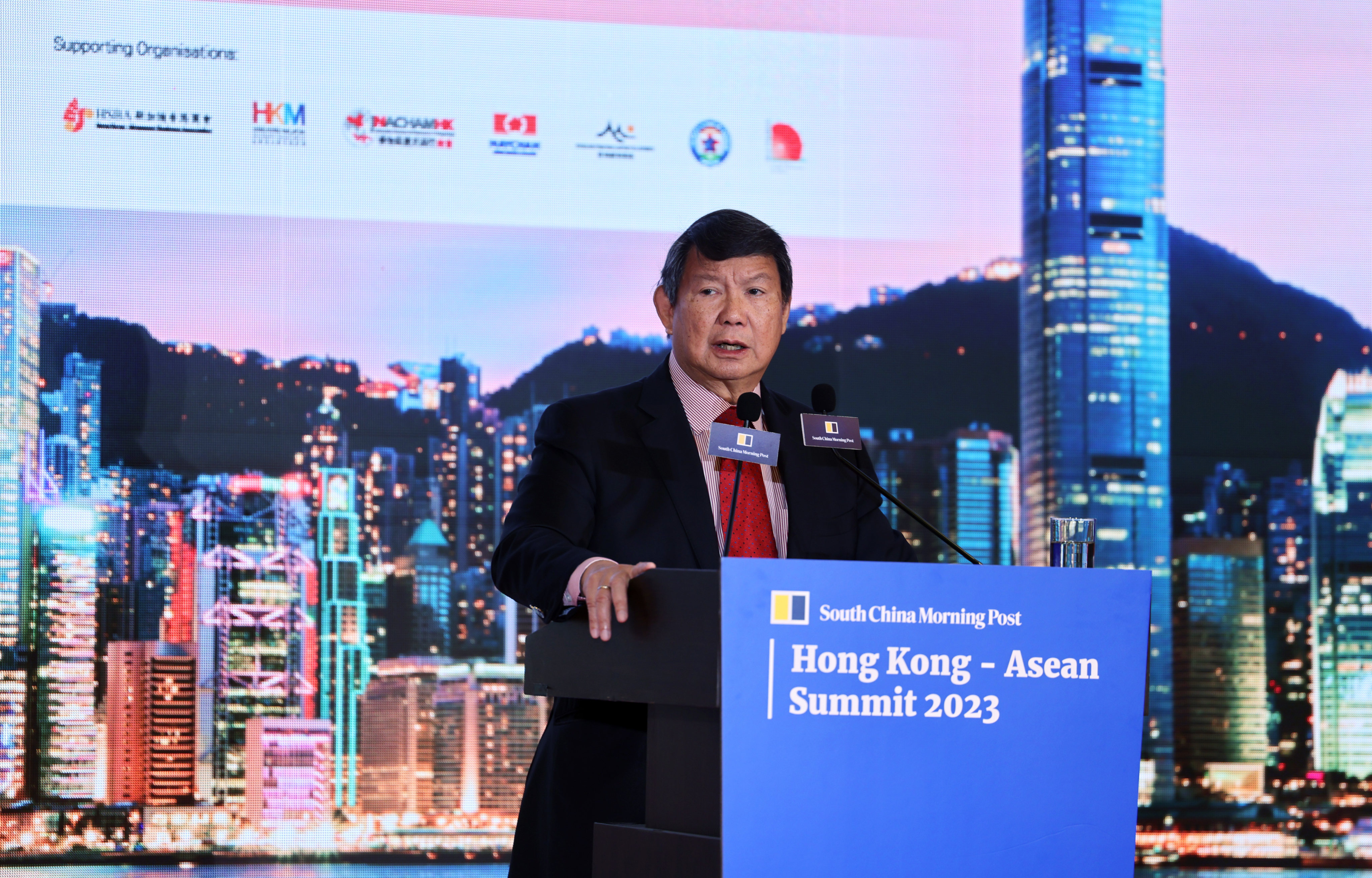 Hashim Djojohadikusumo, an entrepreneur and co-founder of Indonesia’s Gerindra Party, at the Hong Kong-Asean Summit 2023 on Monday. Photo: May Tse