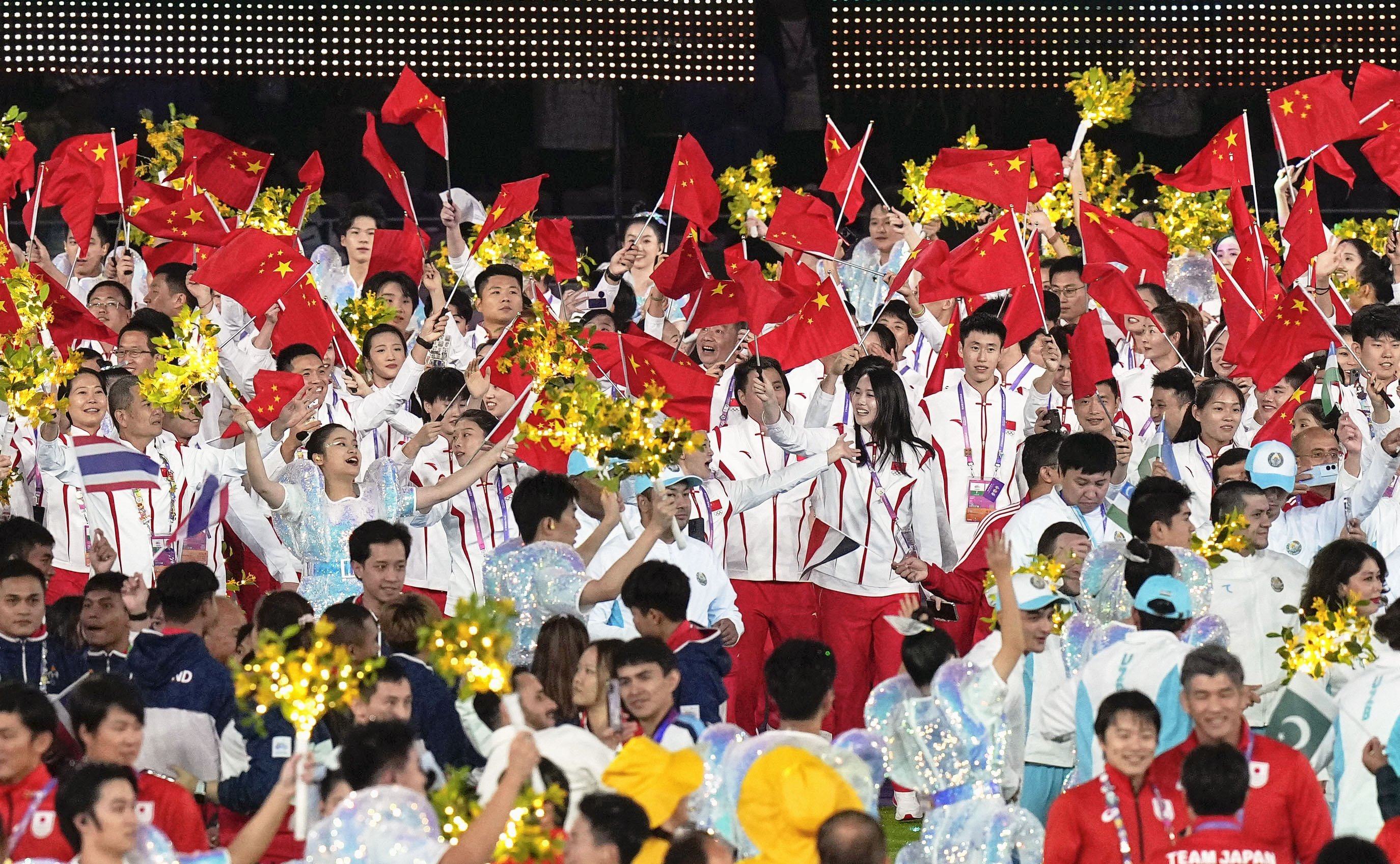 In this issue of the Global Impact newsletter, we look back at events at the Asian Games in Hangzhou, which included a series of firsts, including esports making its debut as a medal event. Photo: Kyodo