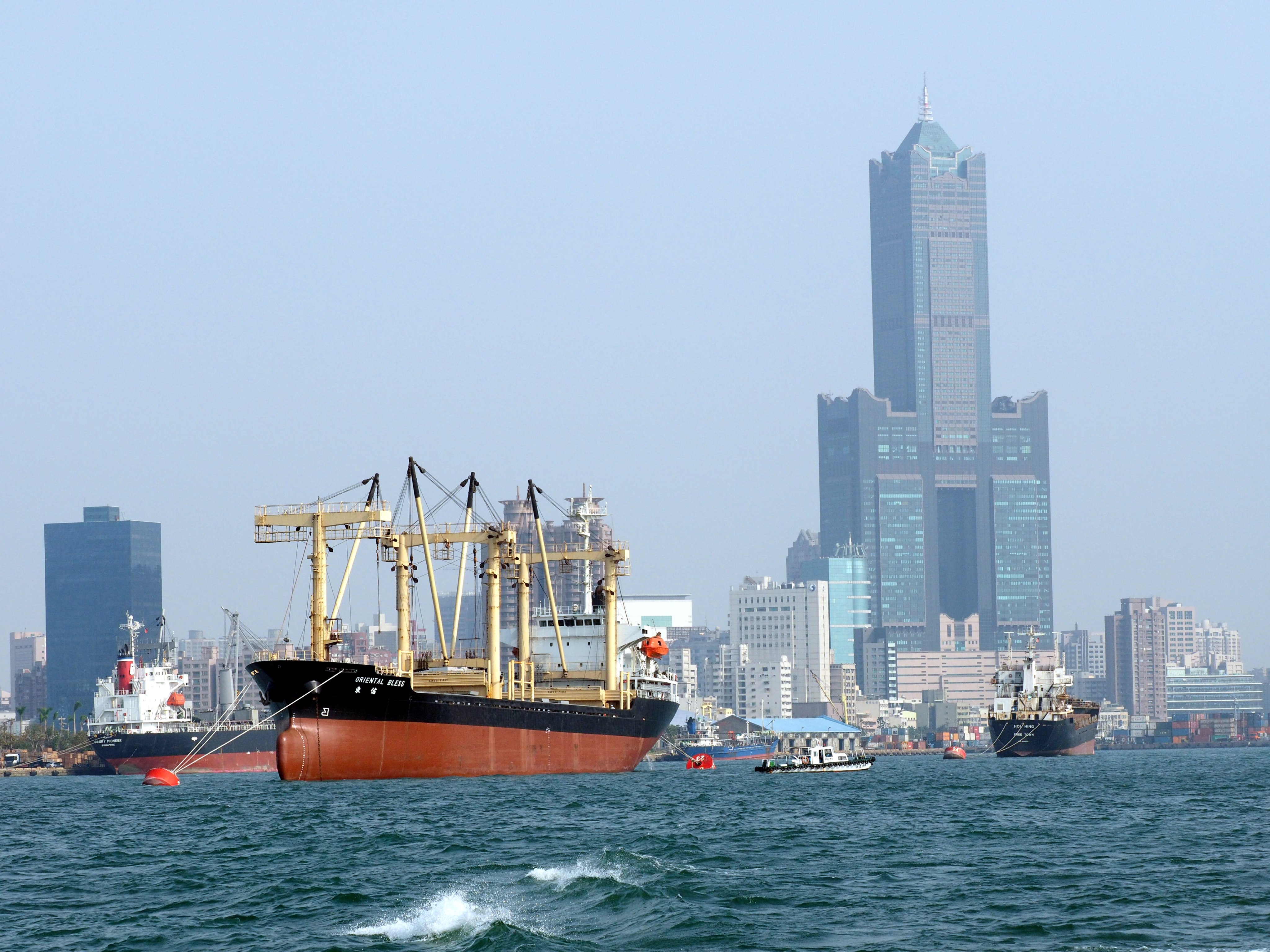 A general view of the Kaohsiung Harbour in Kaohsiung, Taiwan. Trade between the island and mainland China could be severely affected by the outcome of an investigation from the mainland’s Ministry of Commerce. Photo: EPA-EFE