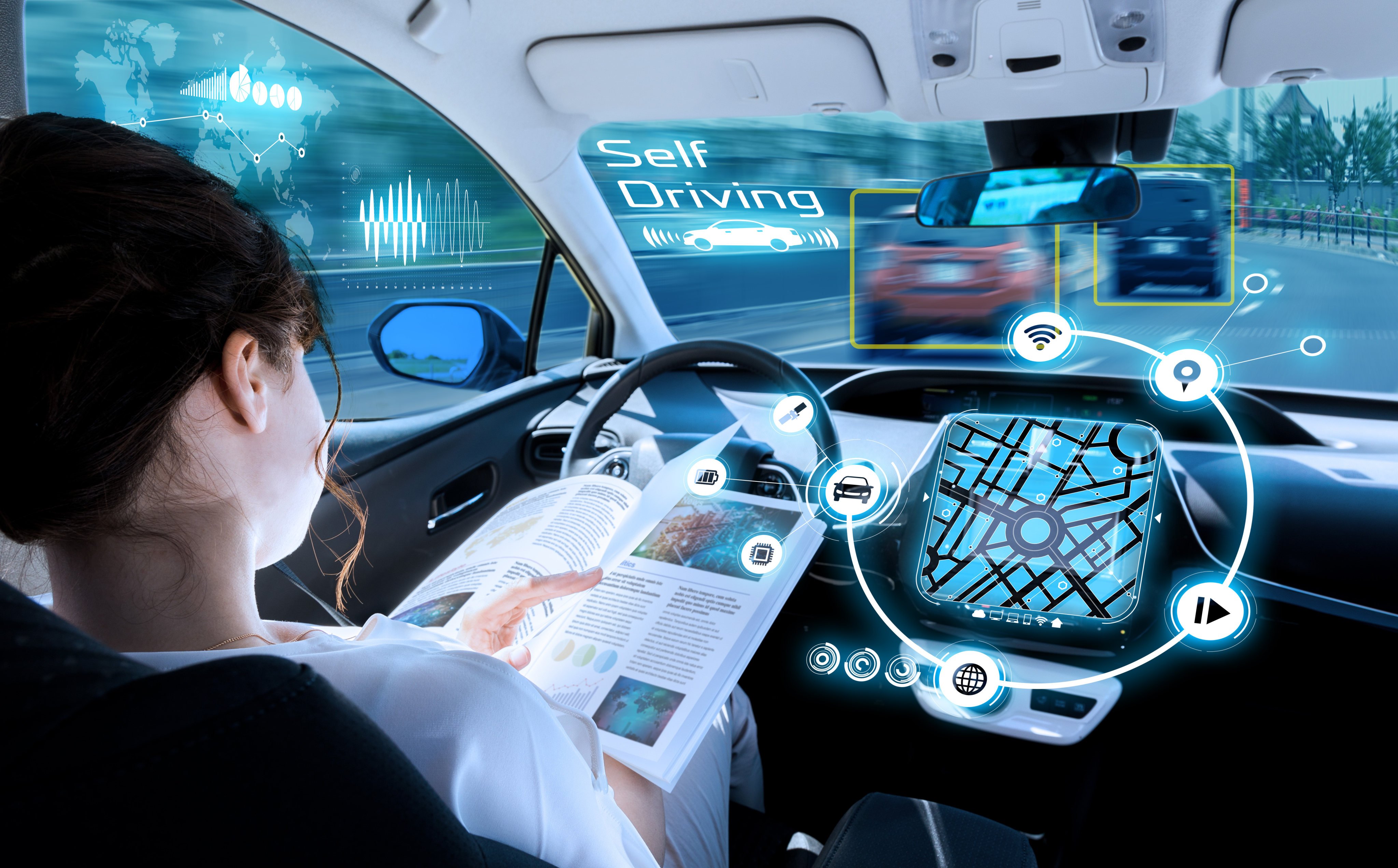 China has yet to approve L3 autonomous driving, which does not require hands on the steering wheel. Photo: Shutterstock