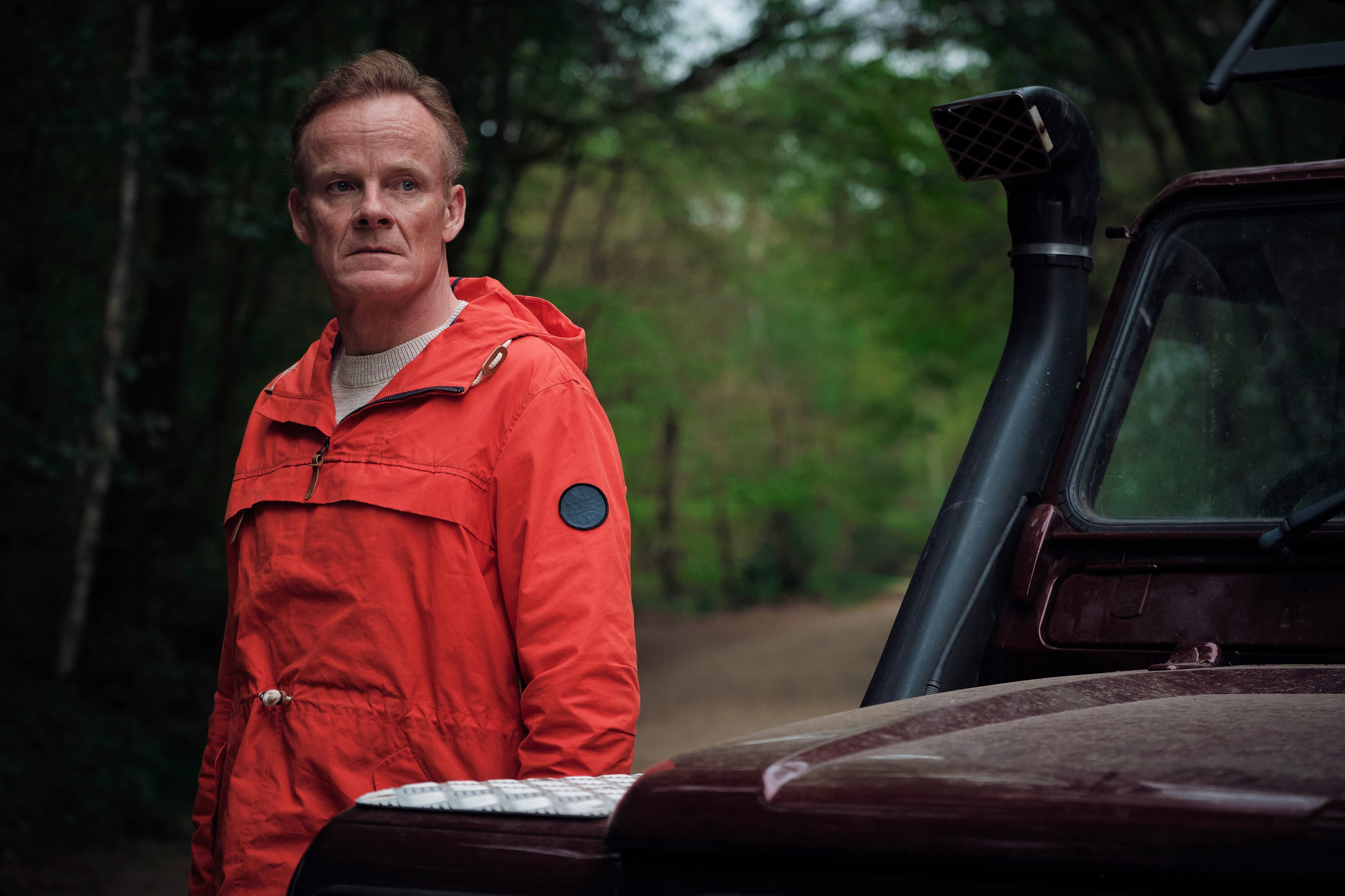 Con man Robert Chance (played by Alistair Petrie, above) has returned after vanishing for 15 years, and a previous victim (played by Rebekah Staton) is going after him, in BBC First’s The Following Events are Based on a Pack of Lies. Photo: Sister BBC / BBC Studios