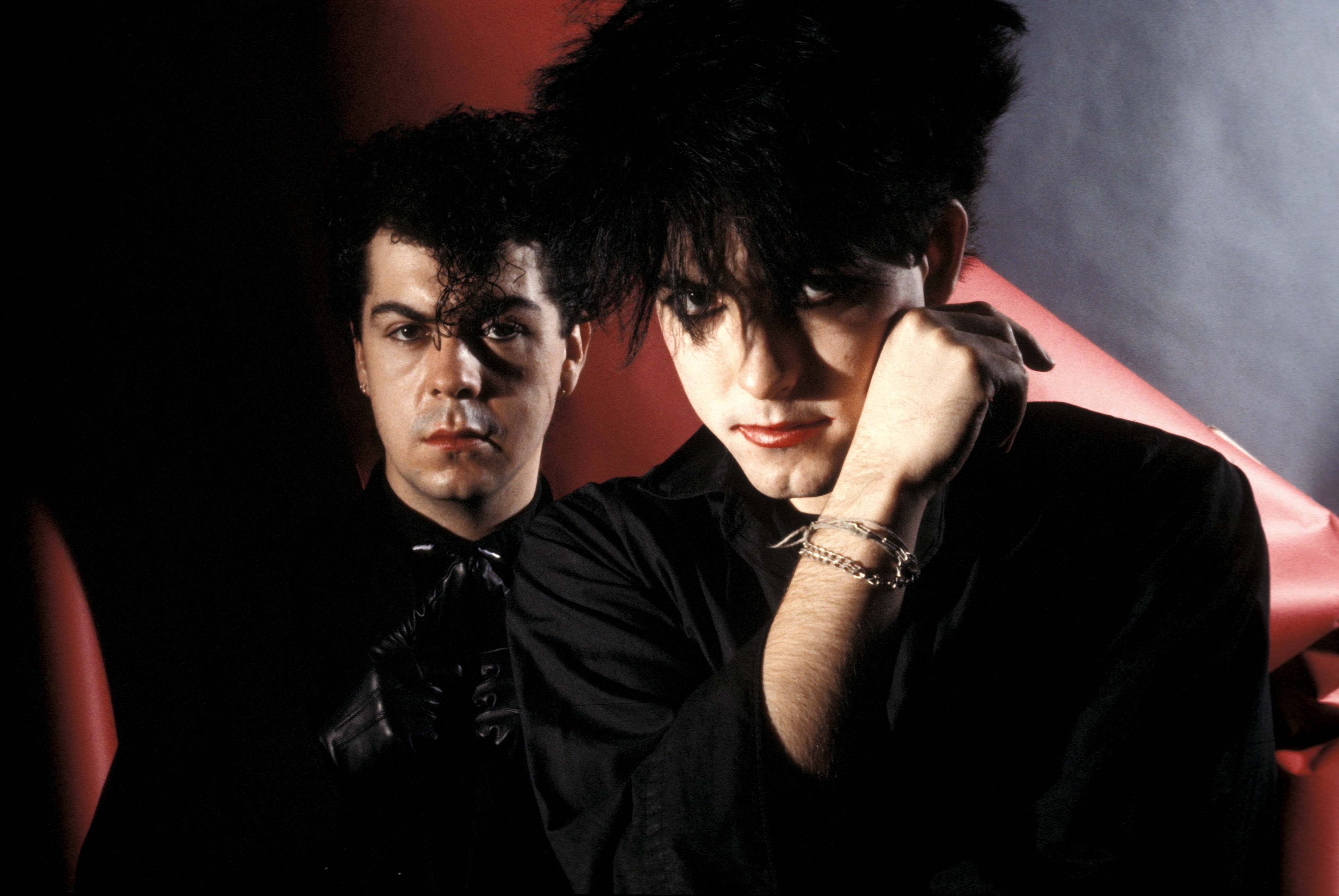 Lol Tolhurst (left) and Robert Smith of The Cure in 1983. Tolhurst traces the often-misunderstood goth subculture, from its fashion and music to links with Catholicism, in his new book “Goth: A History”. Photo: Shutterstock