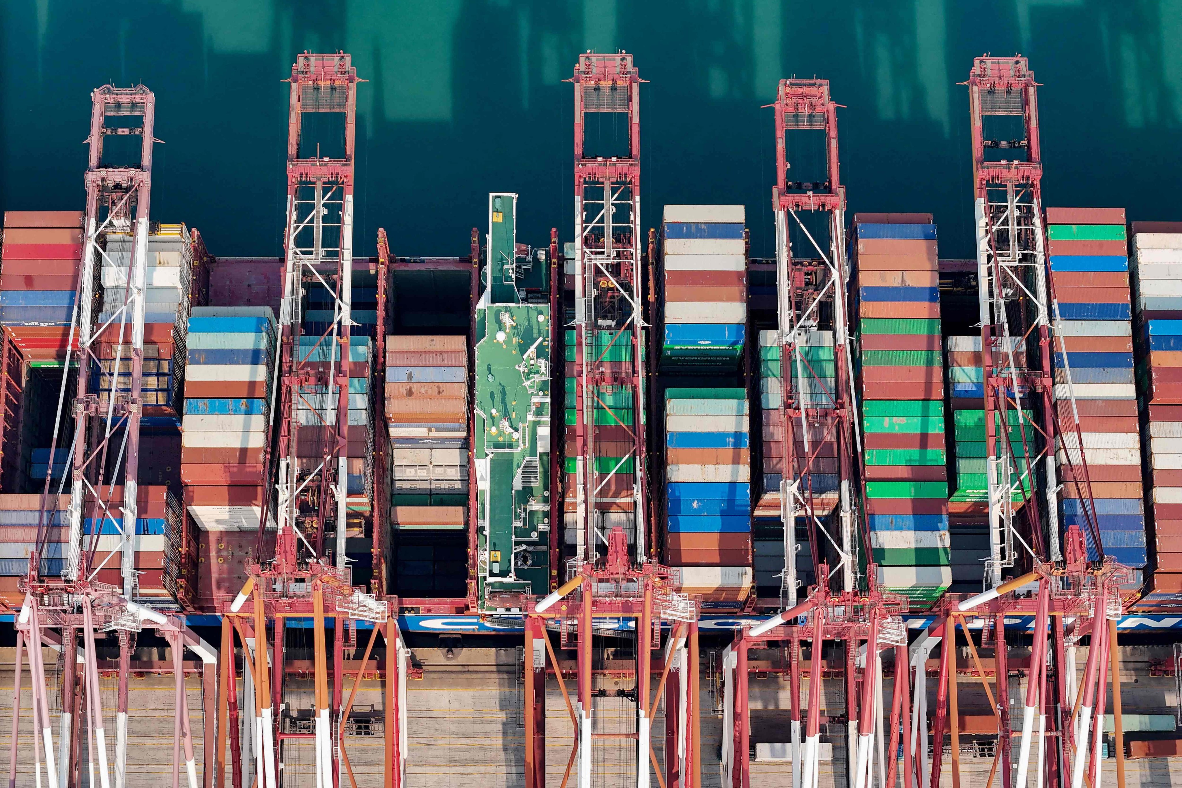 China’s exports fell by 6.2 per cent, year on year, in September, data released on Friday showed, while imports also fell by 6.2 per cent last month. Photo: AFP