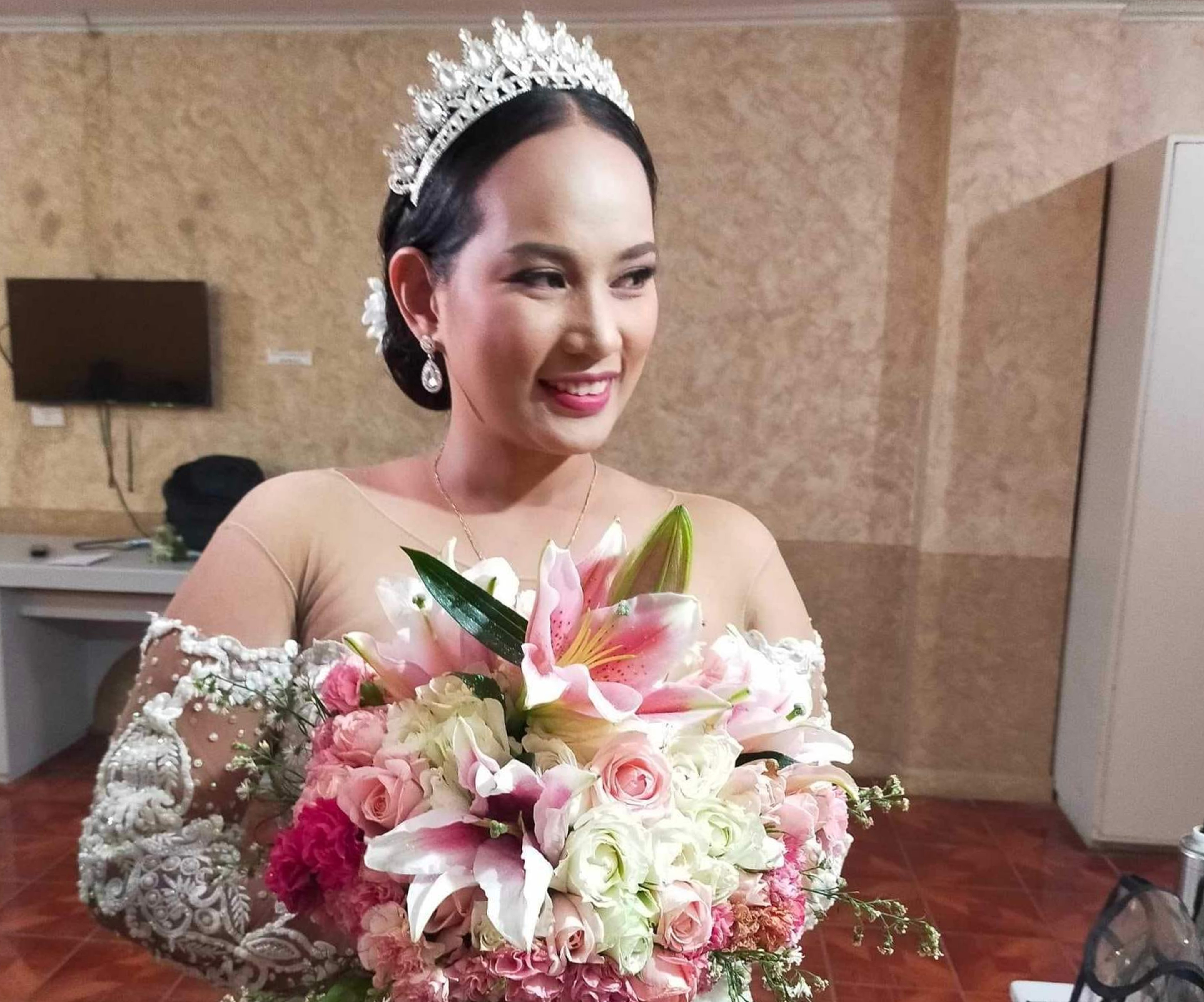 Angelyn Aguirre, a nurse from the Philippines, is being remembered for her bravery for choosing to stay with her elderly patient when Hamas gunmen attacked a bomb shelter in Israel. Photo: Weibo