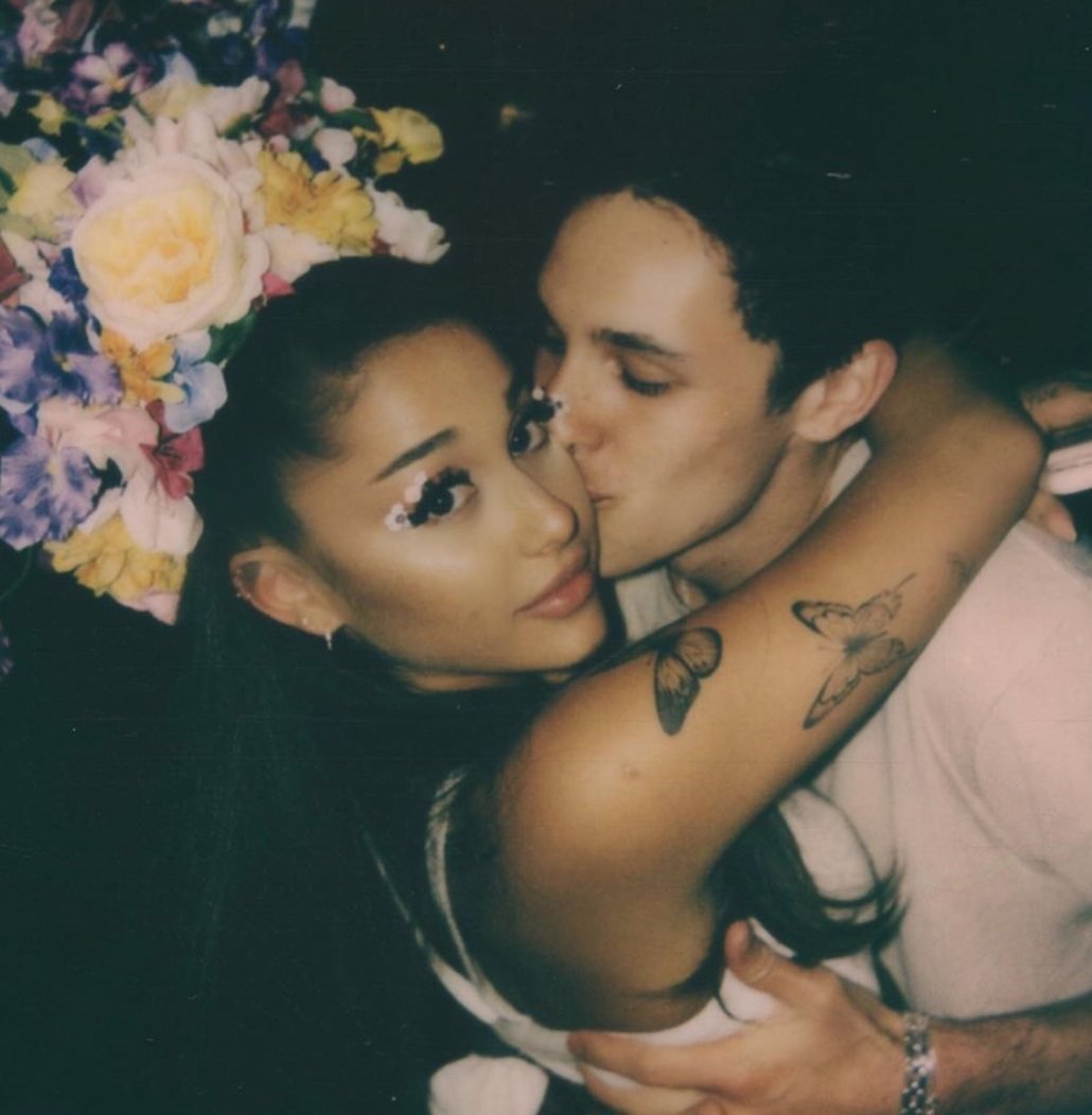Ariana Grande and her then-husband Dalton Gomez. Photo: @arianagrande/Instagram