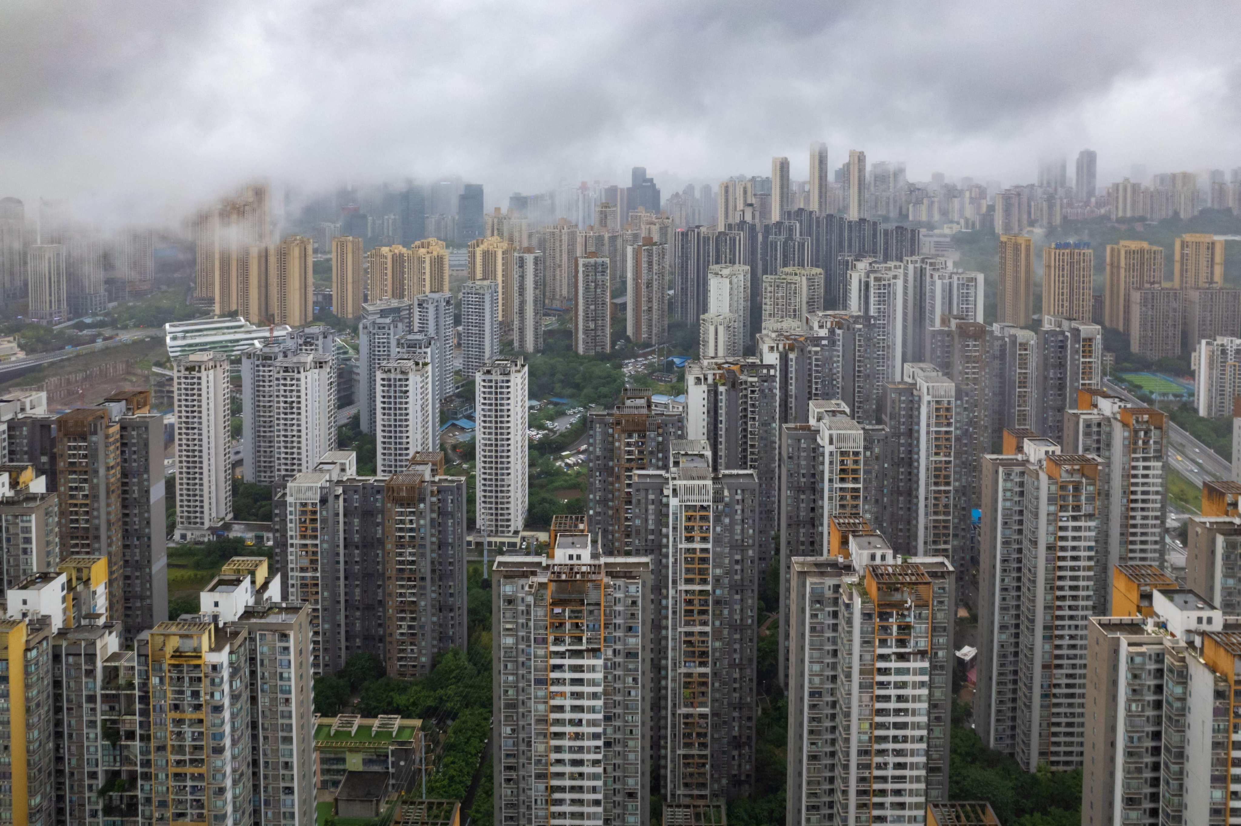 A pall of gloom continues to hang over China’s housing sector. Photo: AFP