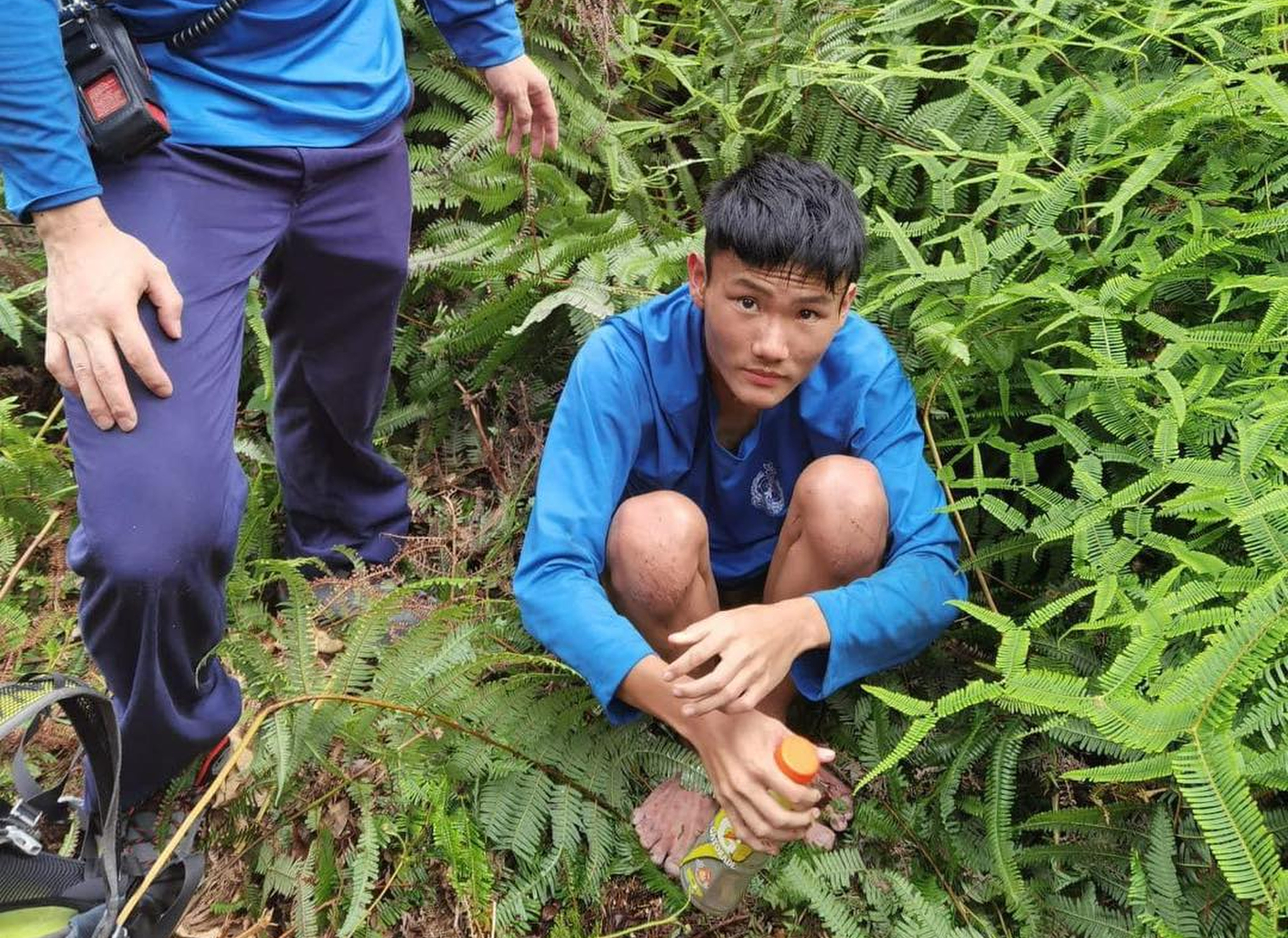 Missing Matthew Chan after he was found on Wednesday in a country park after being missing for seven days. Photo: Handout