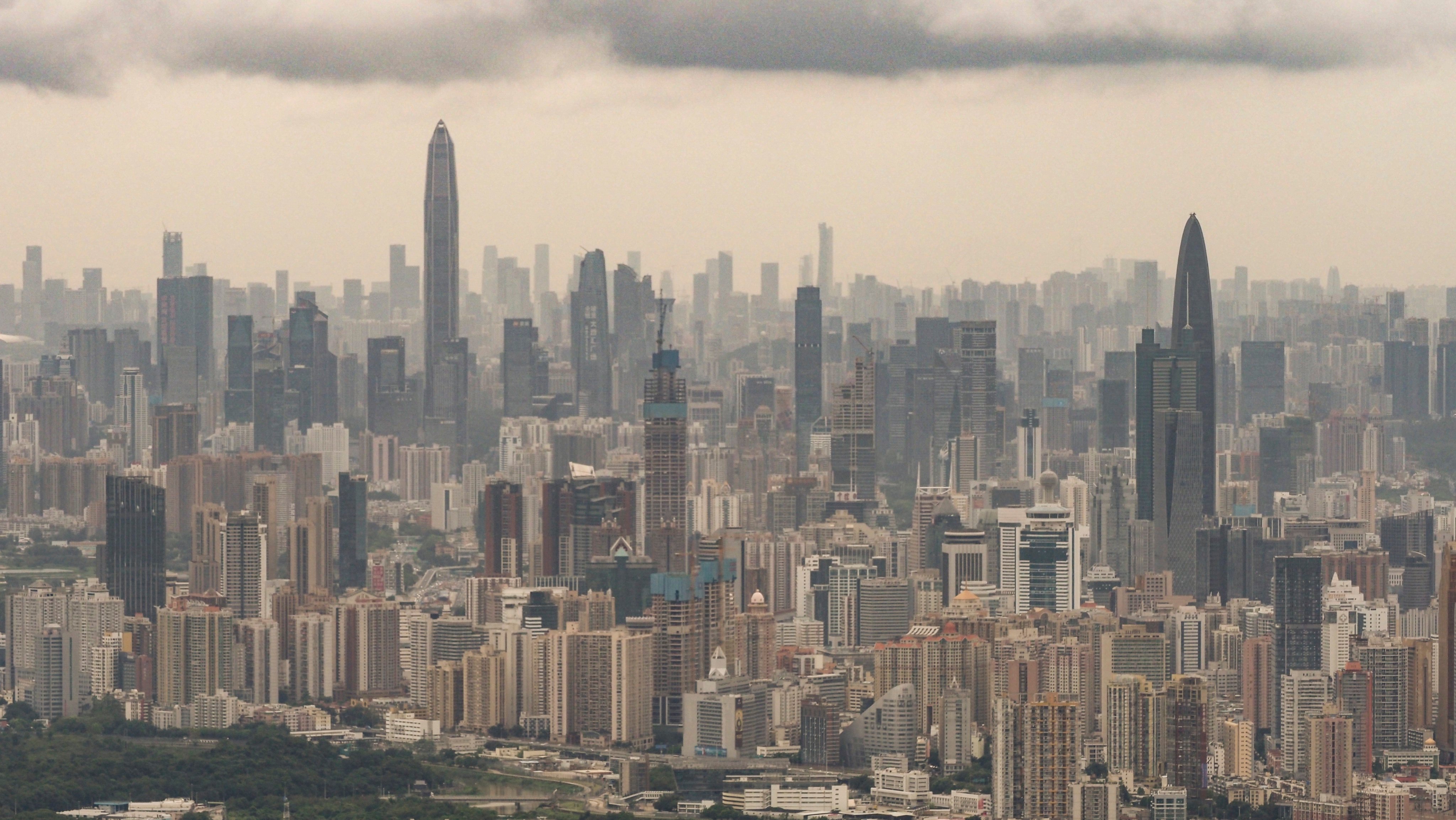 The Greater Bay Area city of Shenzhen near the Hong Kong border. Photo: Martin Chan