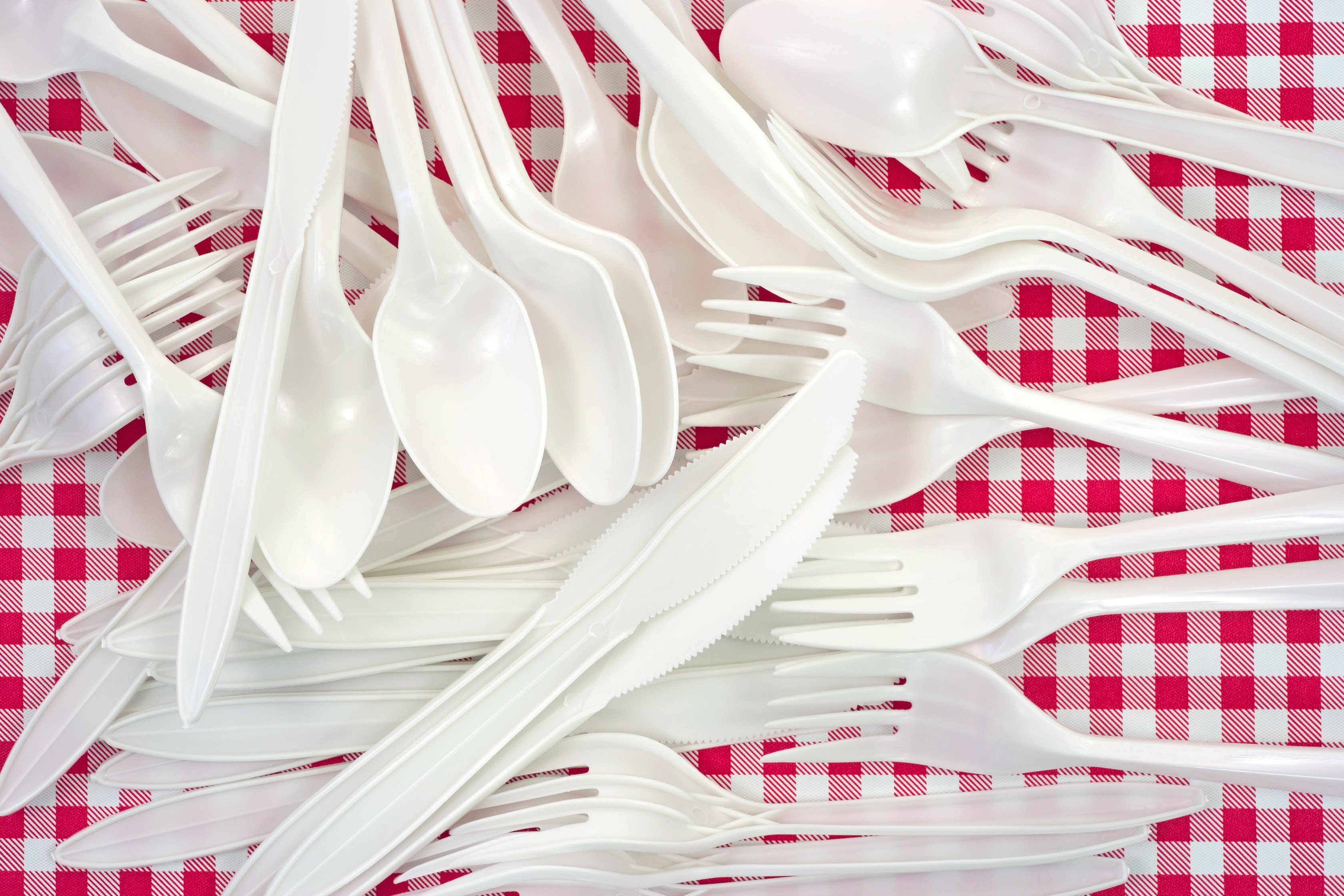 Disposable plastic cutlery is to become a thing of the past from next April. Photo: Shutterstock