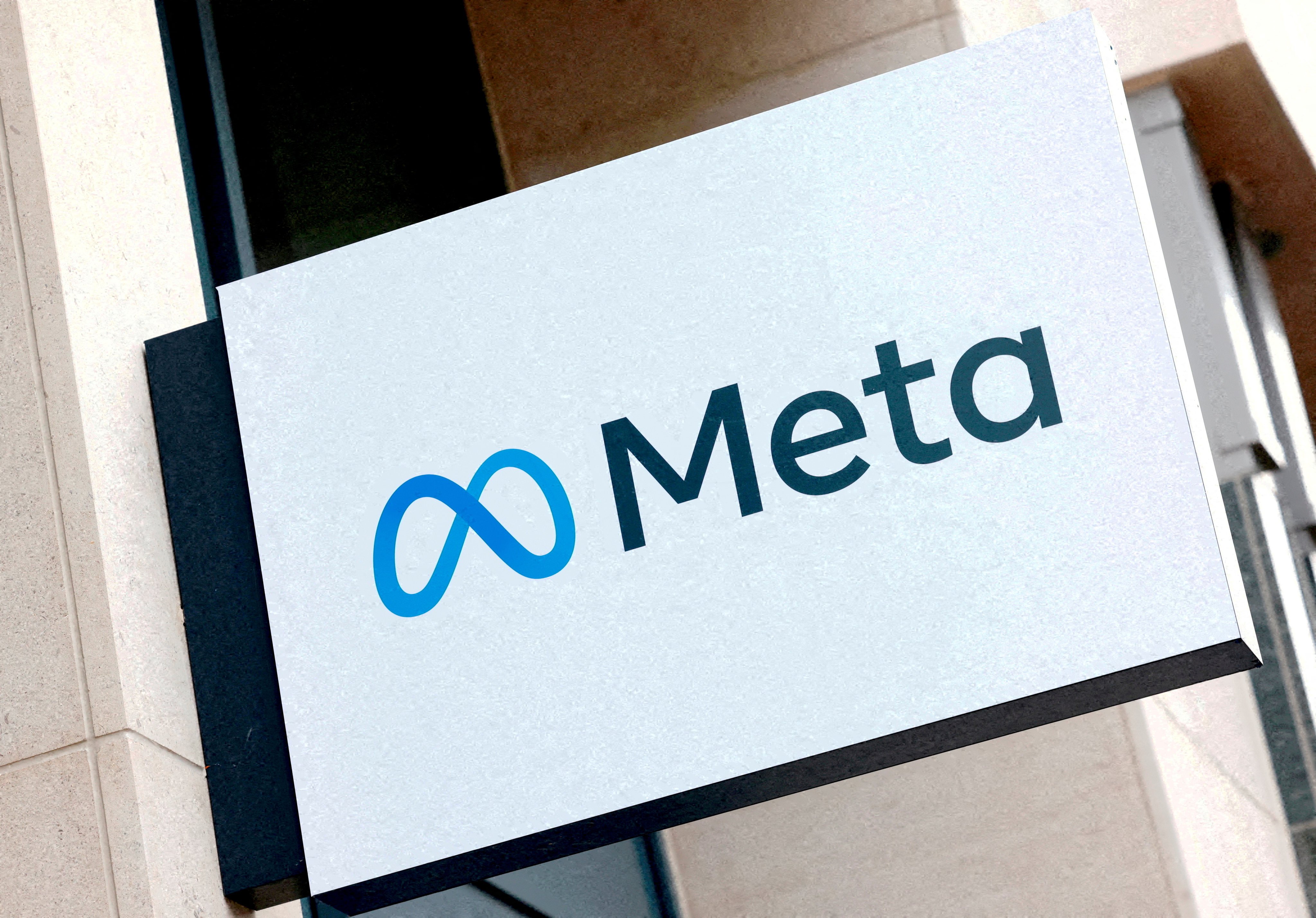 The logo of Meta Platforms’ business group in Brussels, Belgium. Photo: Reuters