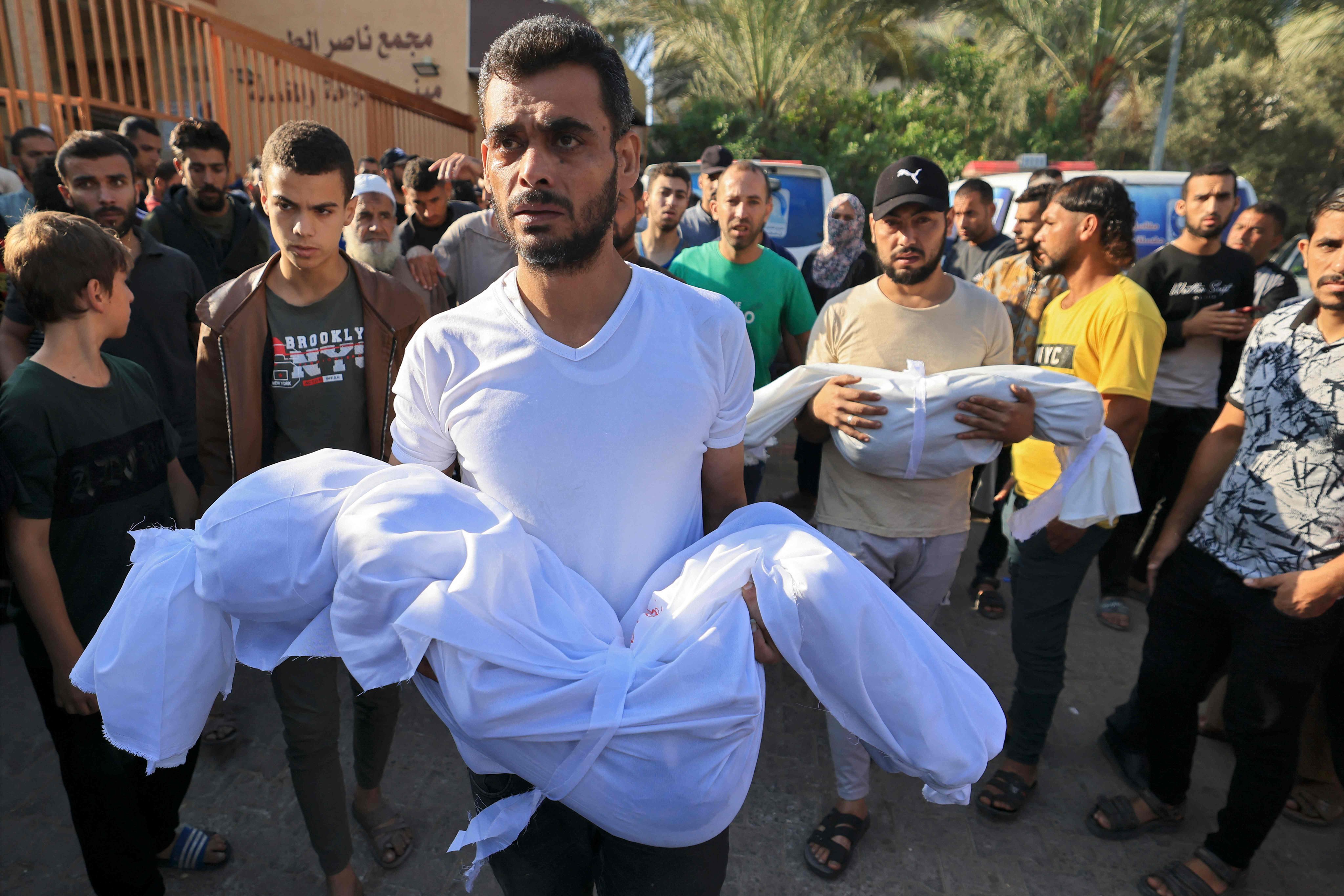 Children are among those killed in Israeli air strikes in Gaza, as Tel Aviv retaliates for a deadly October 7 Hamas attack on Israel. Photo: AFP