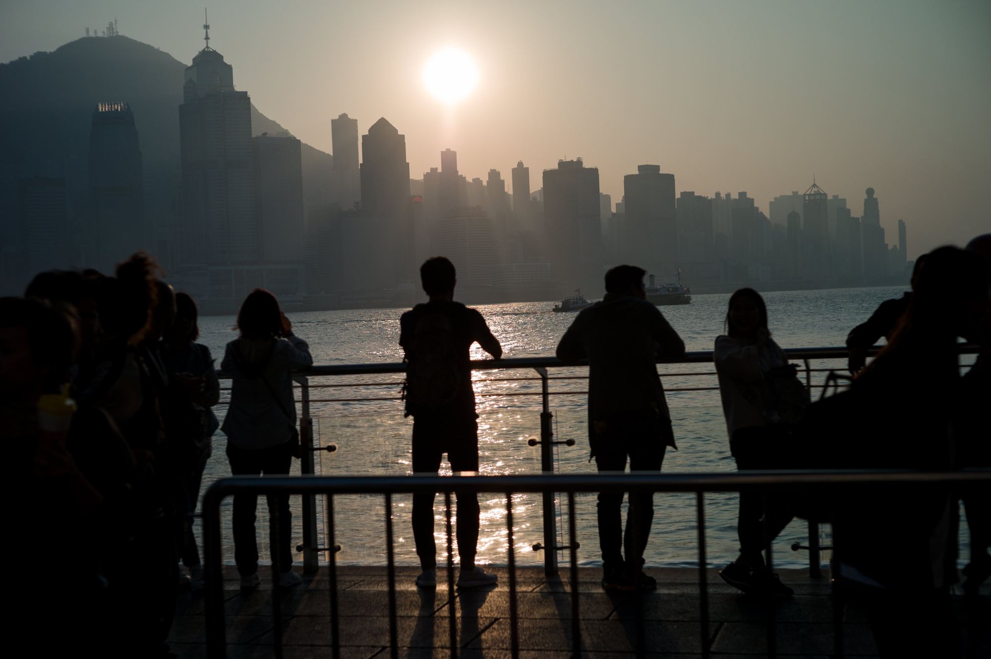 Sunset on Hong Kong Island on December 6, 2017. The future has become a fast dissipating dream for many. Photo: EPA-EFE