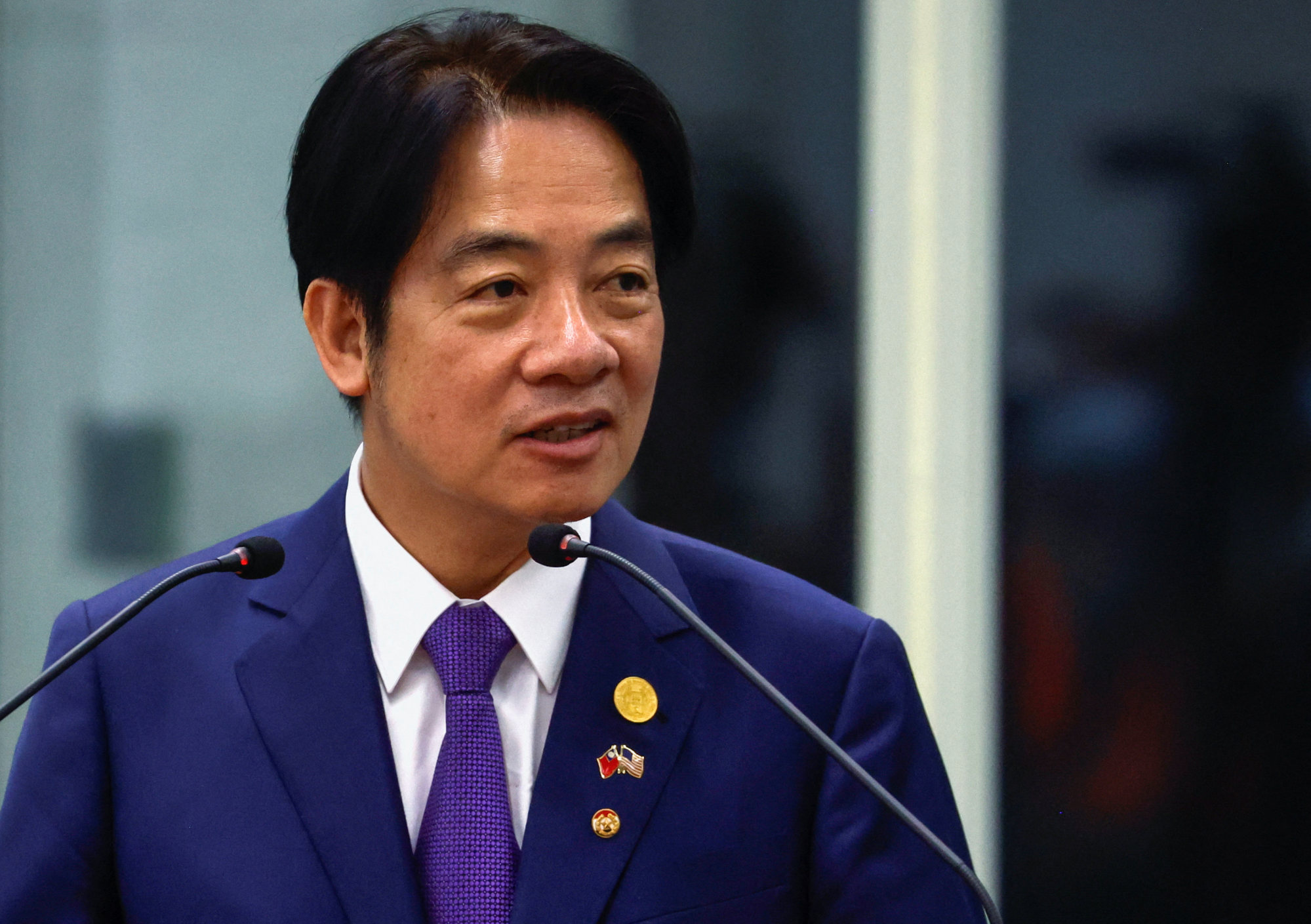 Taiwanese Vice-President William Lai is still the election front runner, but his lead continues to slip according to polls. Photo: Reuters