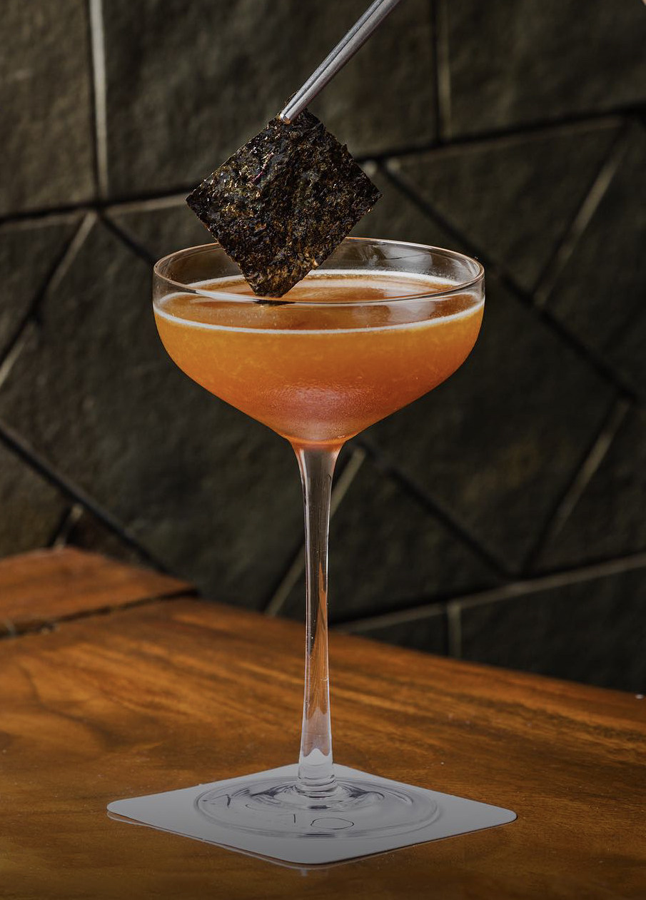 Miso Caliente cocktail is a umami-rich Scotch cocktail infused with red miso paste, honey and nori from Koko bar, in Mumbai. Photo: Instagram/@kokomumbai