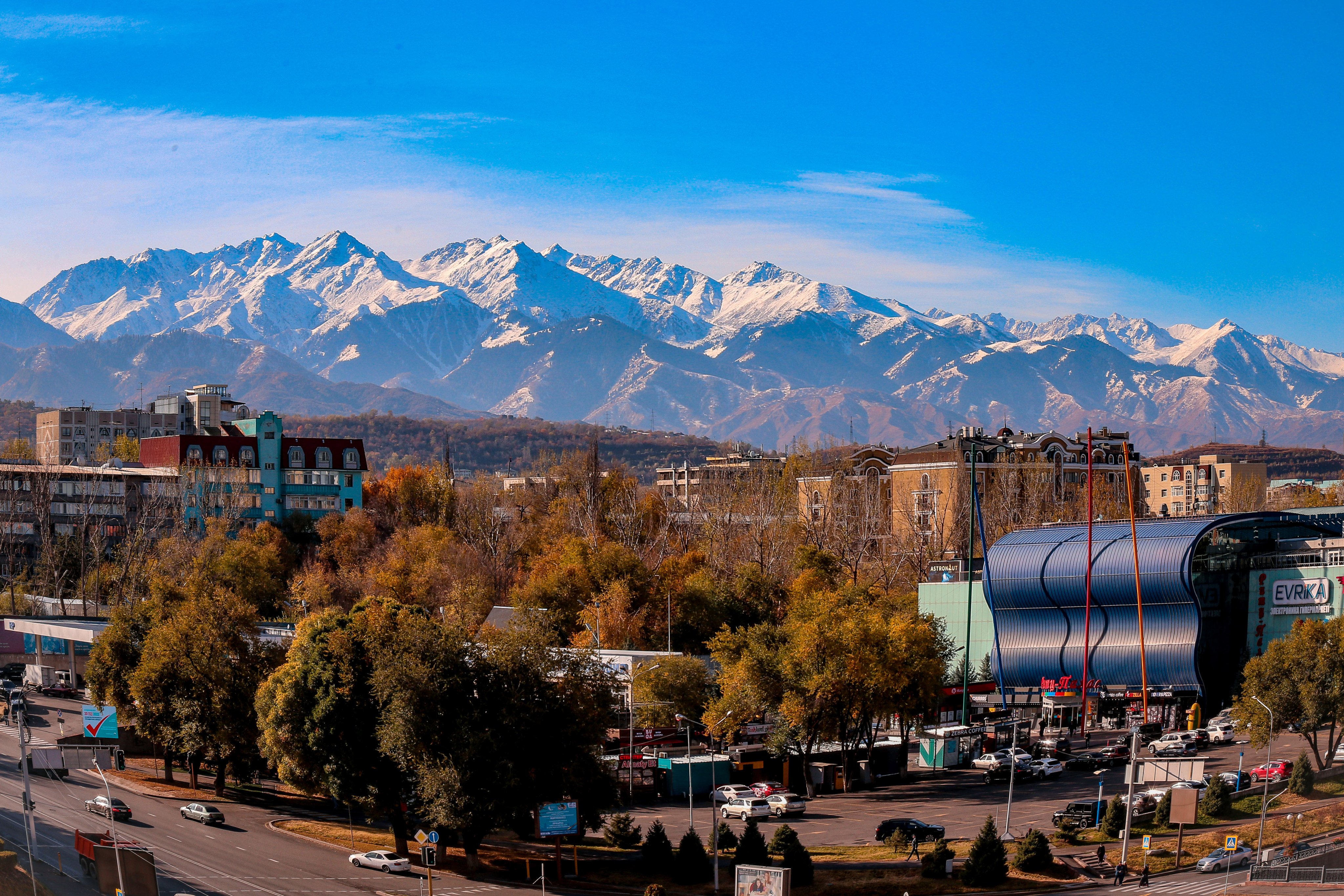 The city of Almaty, in Kazakhstan, from where the China-Kazakhstan (Lianyungang) logistics cooperation base was launched in 2014 as the first belt and road project. It has since become an important platform for products from Central Asian countries to reach seaports. Photo: Xinhua