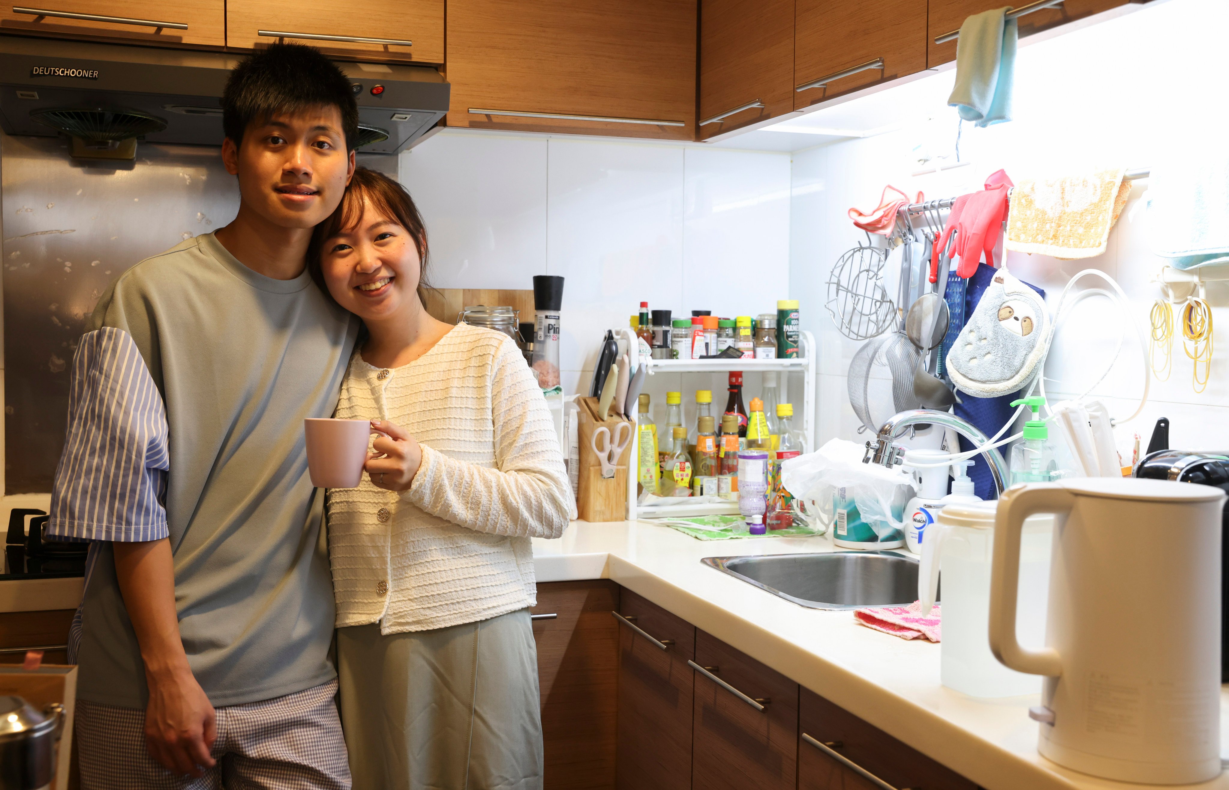 Newlyweds Marco Tse and Michelle Lee say the policy address did not change their minds on waiting to have children. Photo: Yik Yeung-man