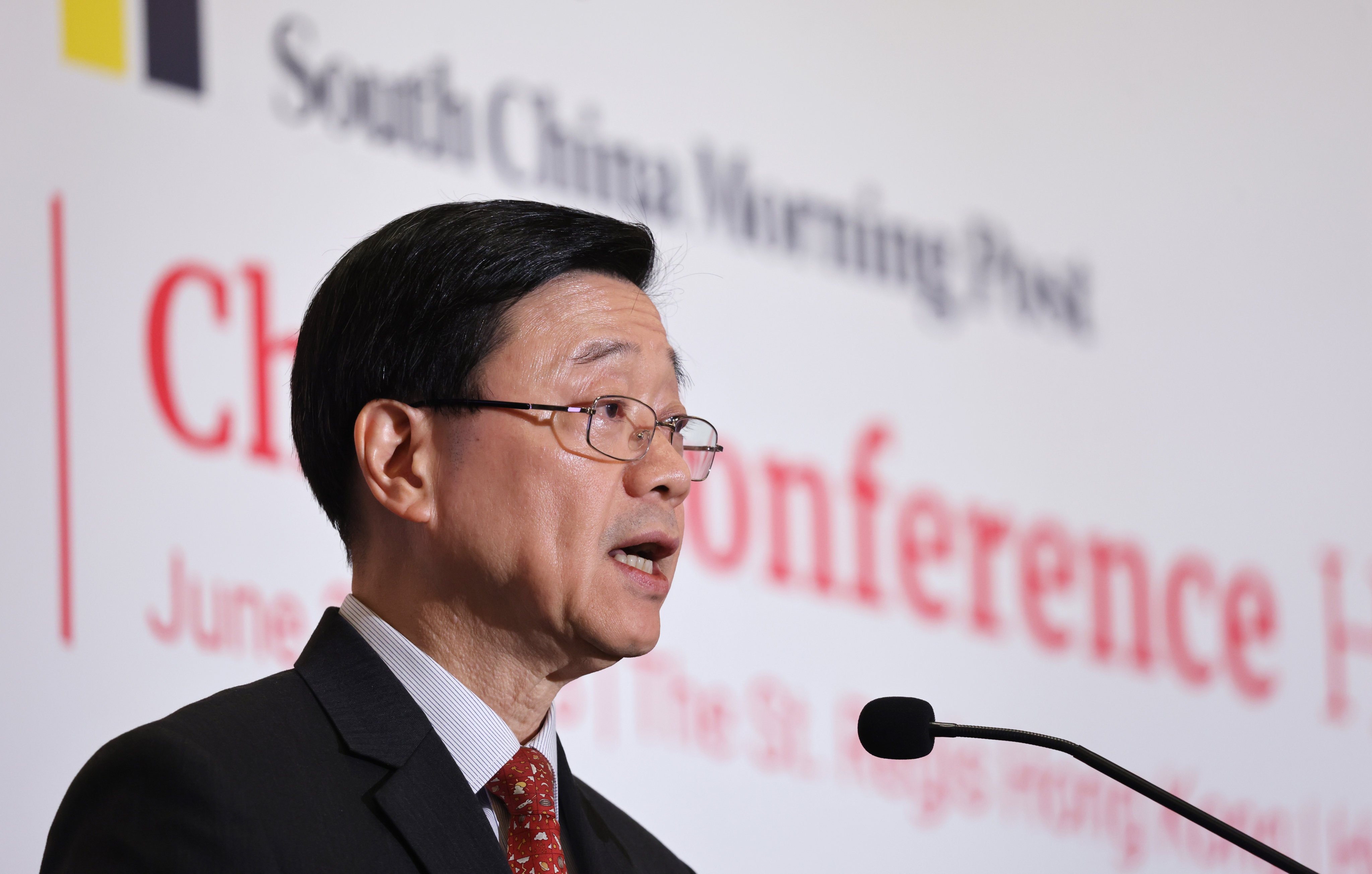 Chief Executive John Lee attends the China Conference: Hong Kong, a flagship event organised by the South China Morning Post, at The St Regis in  Hong Kong’s Wan Chai district, on June 20. Photo: May Tse
