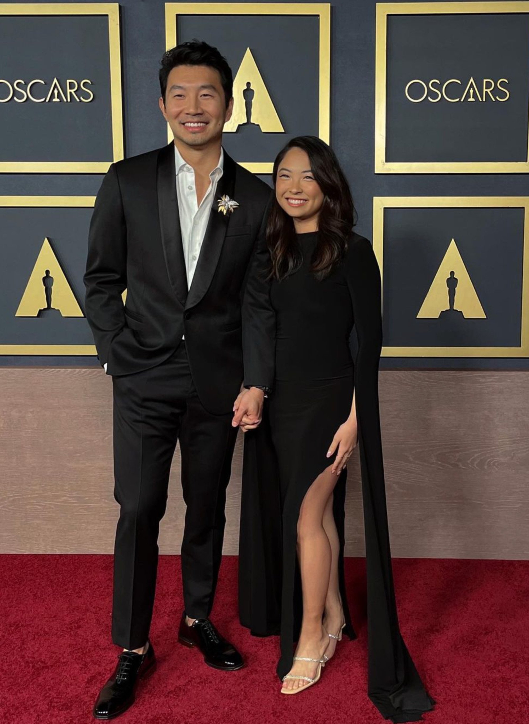 Simu Liu & Girlfriend Allison Hsu Couple Up for Academy Of Motion