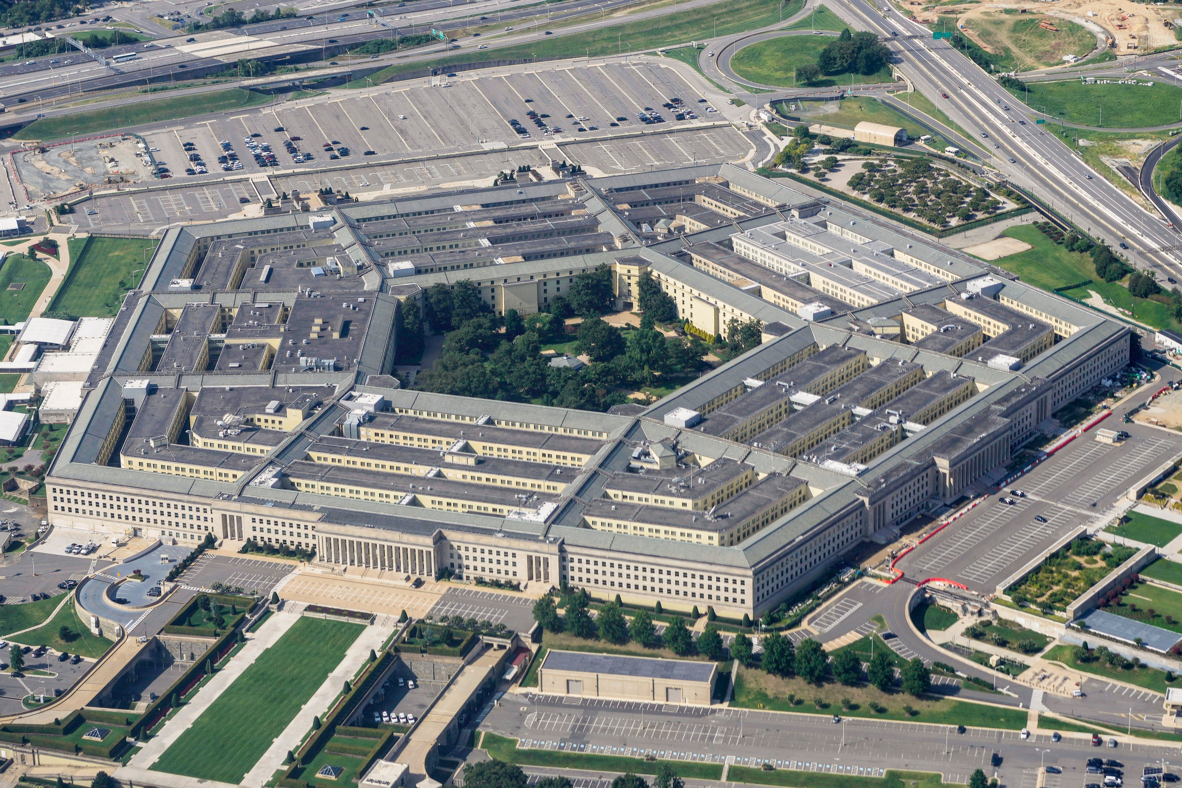 The Pentagon in Washington. The US military struck two facilities in eastern Syria used by Iran’s Islamic Revolutionary Guard Corps. Photo: AP