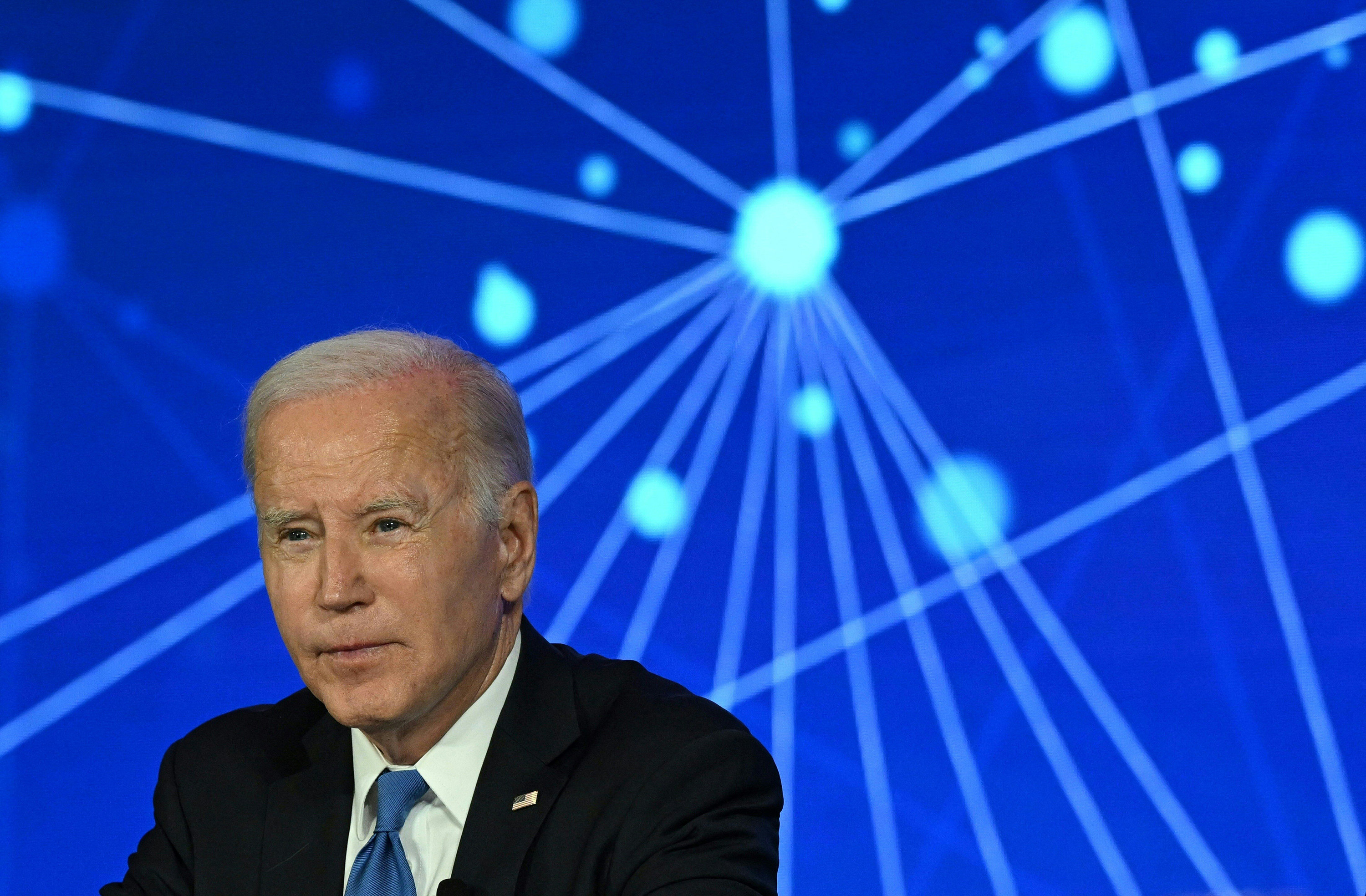 US President Joe Biden is set to sign an executive order governing the use of AI by federal agencies. Photo: AFP/Getty Images/TNS