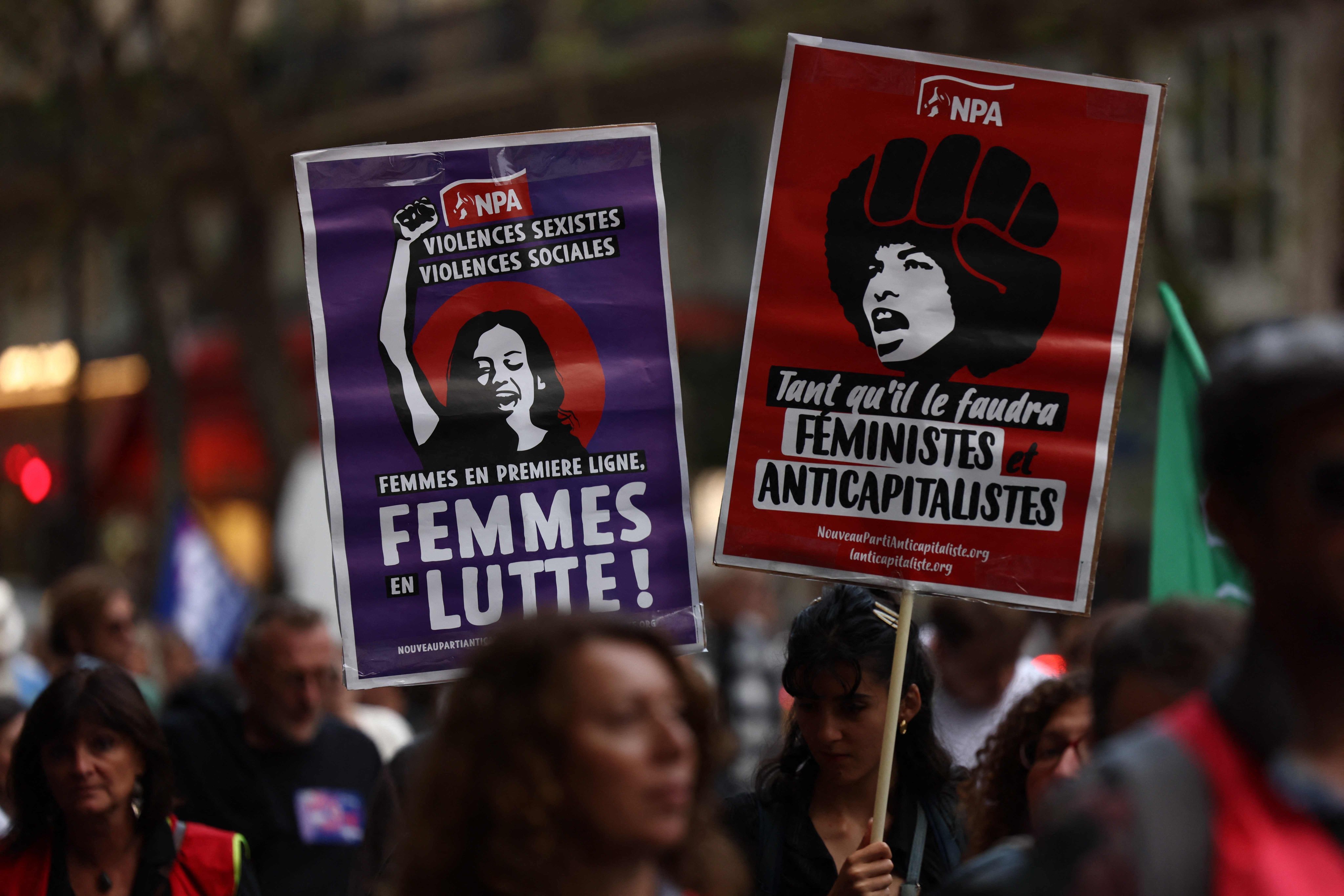 A rally on International Safe Abortion Day in Paris in September. Photo: AFP