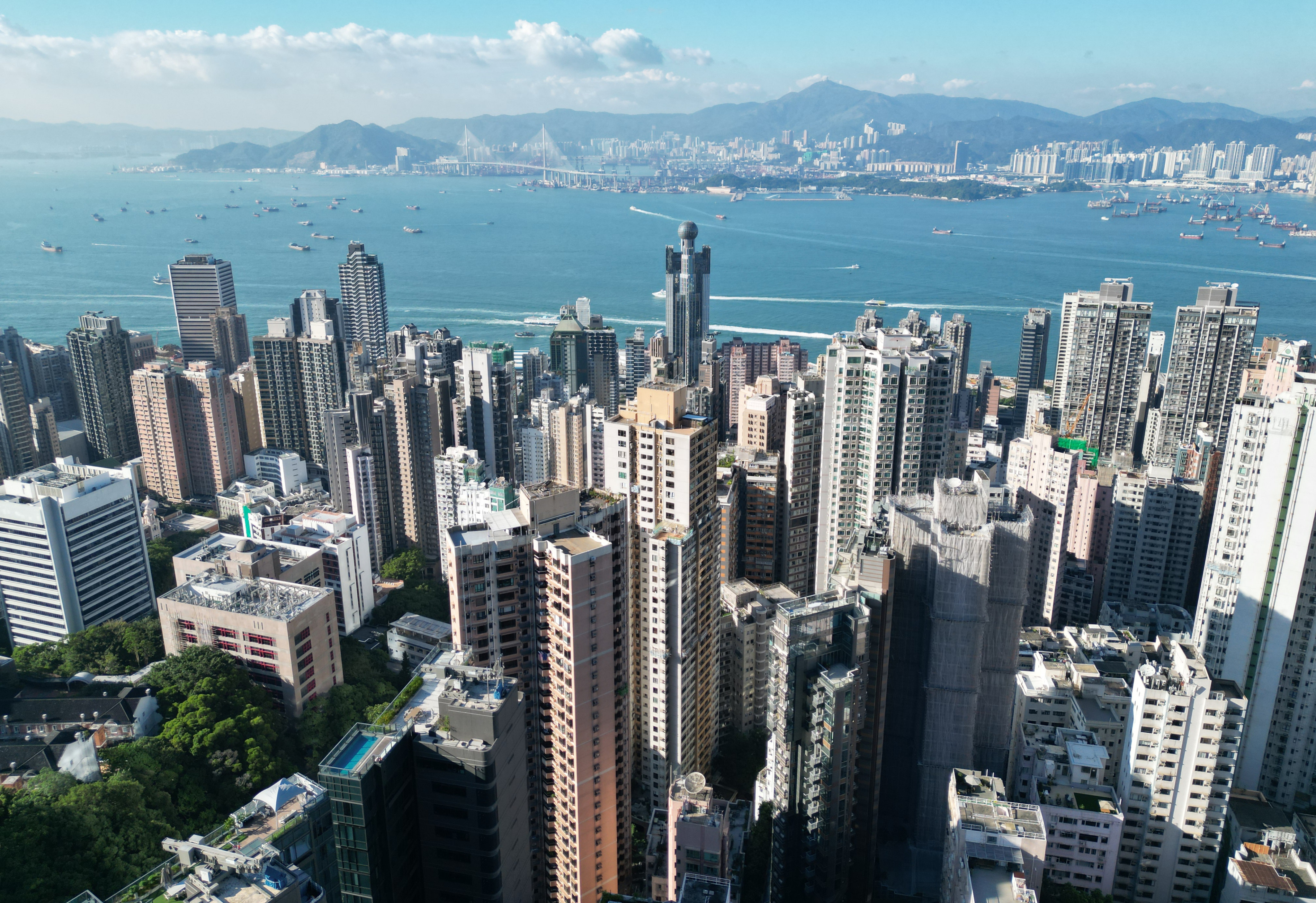 View of residential buildings at the Mid-Levels, Hong Kong. Photo: May Tse