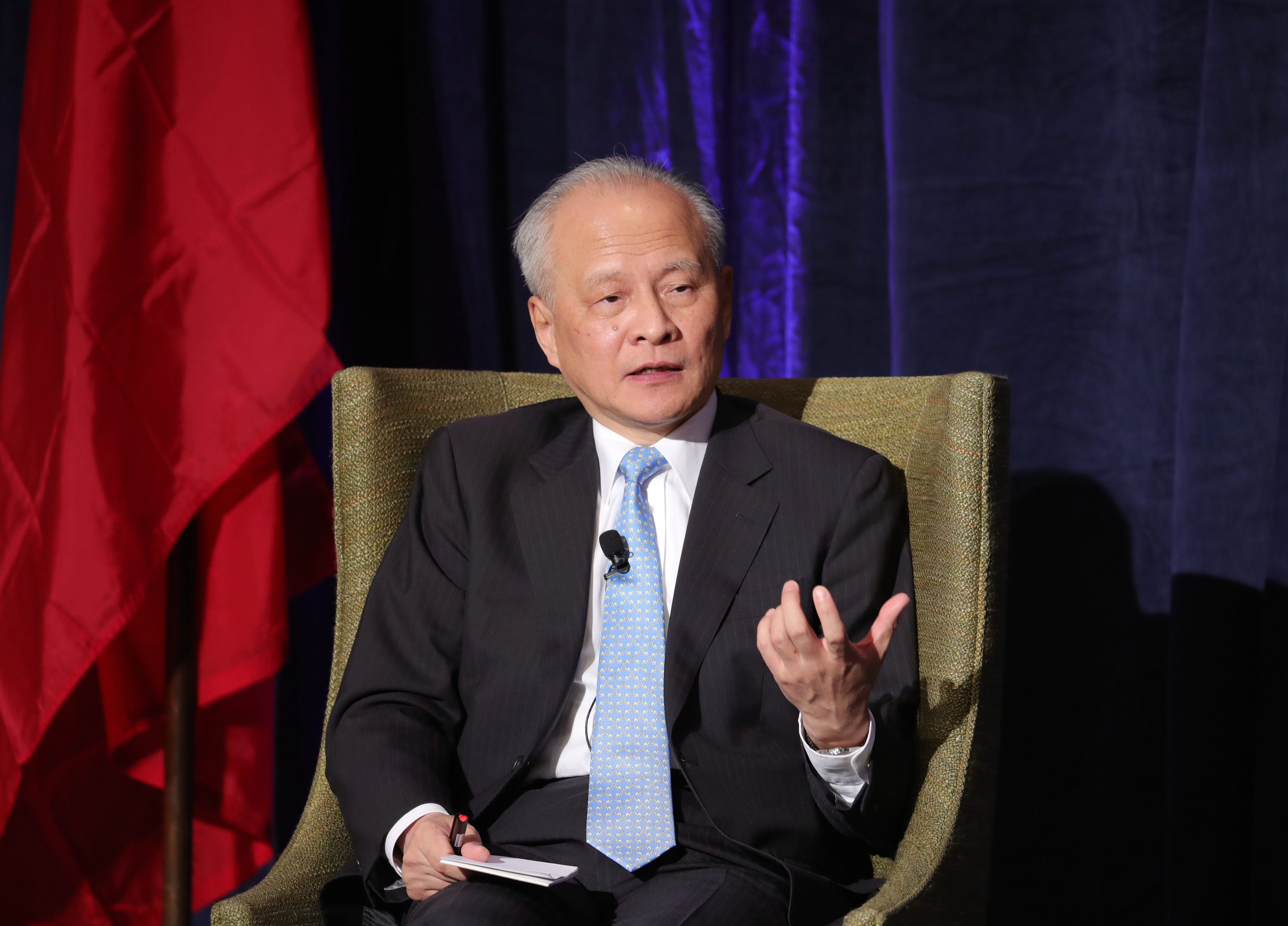 Then-Chinese ambassador to the United States Cui Tiankai is seen in 2019. Cui says that the US-China relationship is still troubled despite recent diplomatic efforts. Photo: Xinhua