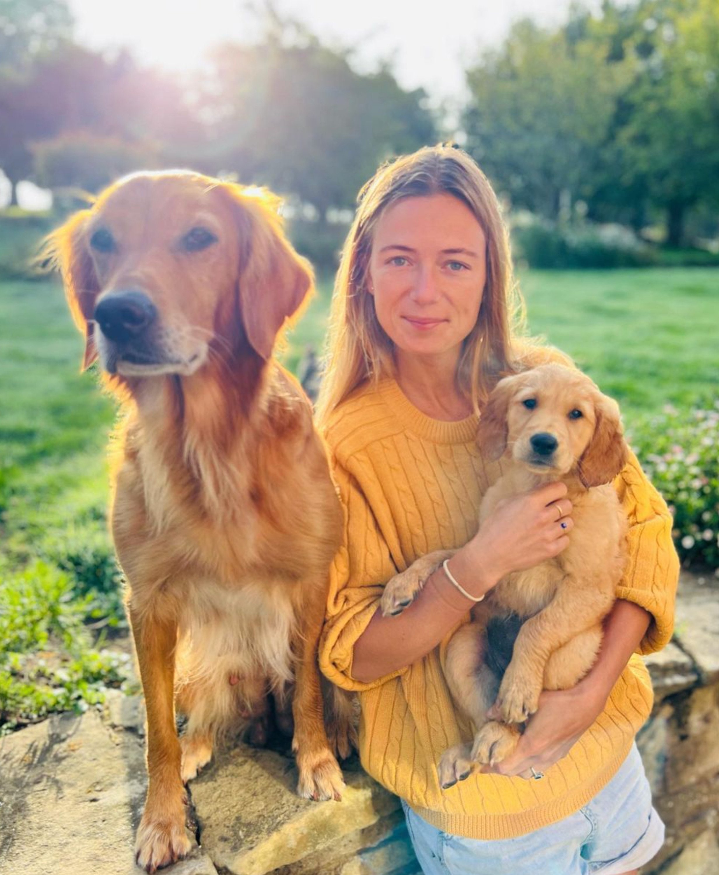 Alizee Thevenet, James Middleton’s wife and Kate Middleton’s sister-in-law, loves dogs. Photo: @jmidy/Instagram