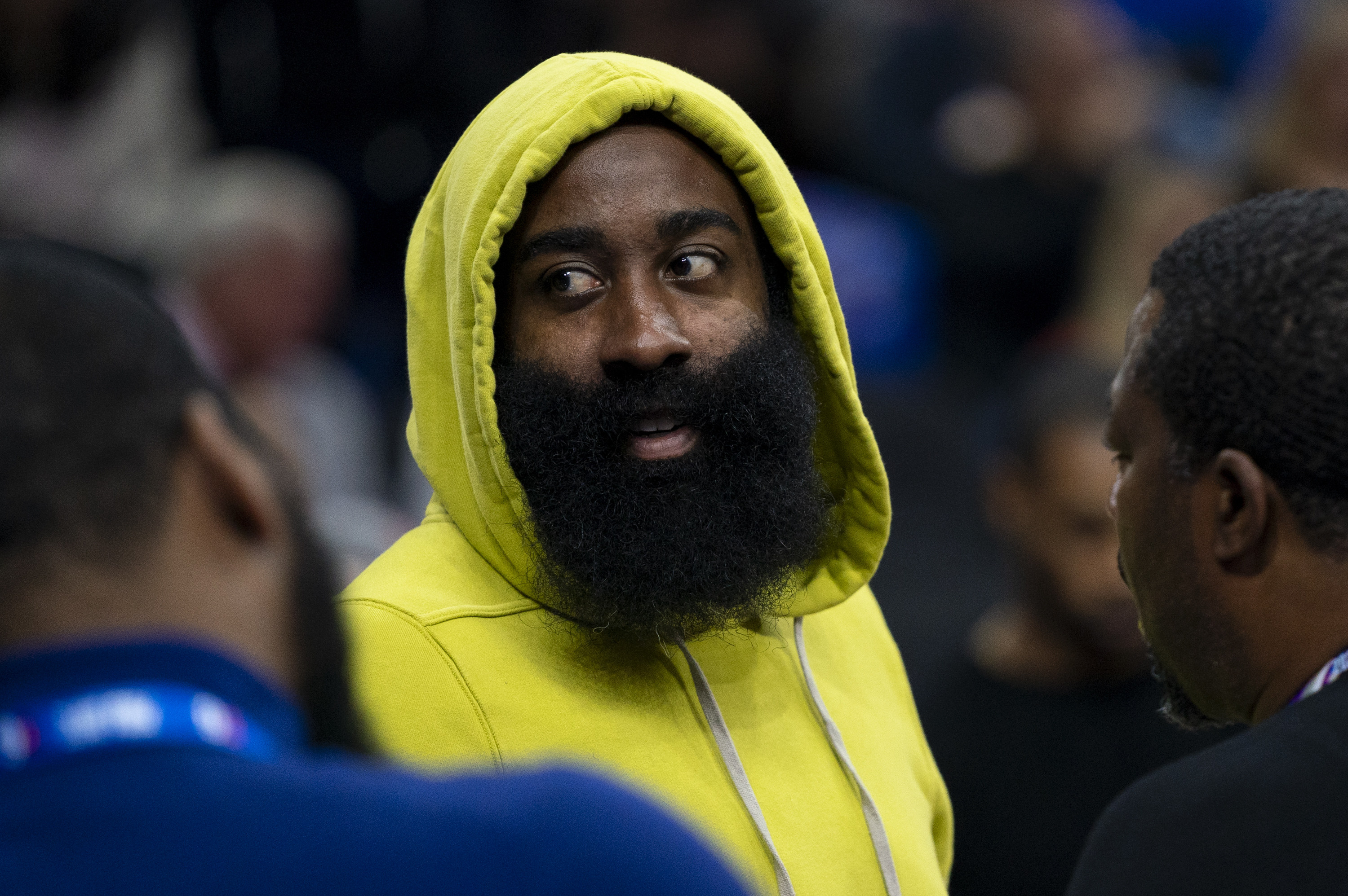 Philadelphia 76ers’ James Harden sits out of his third game of the new season. Photo: AP
