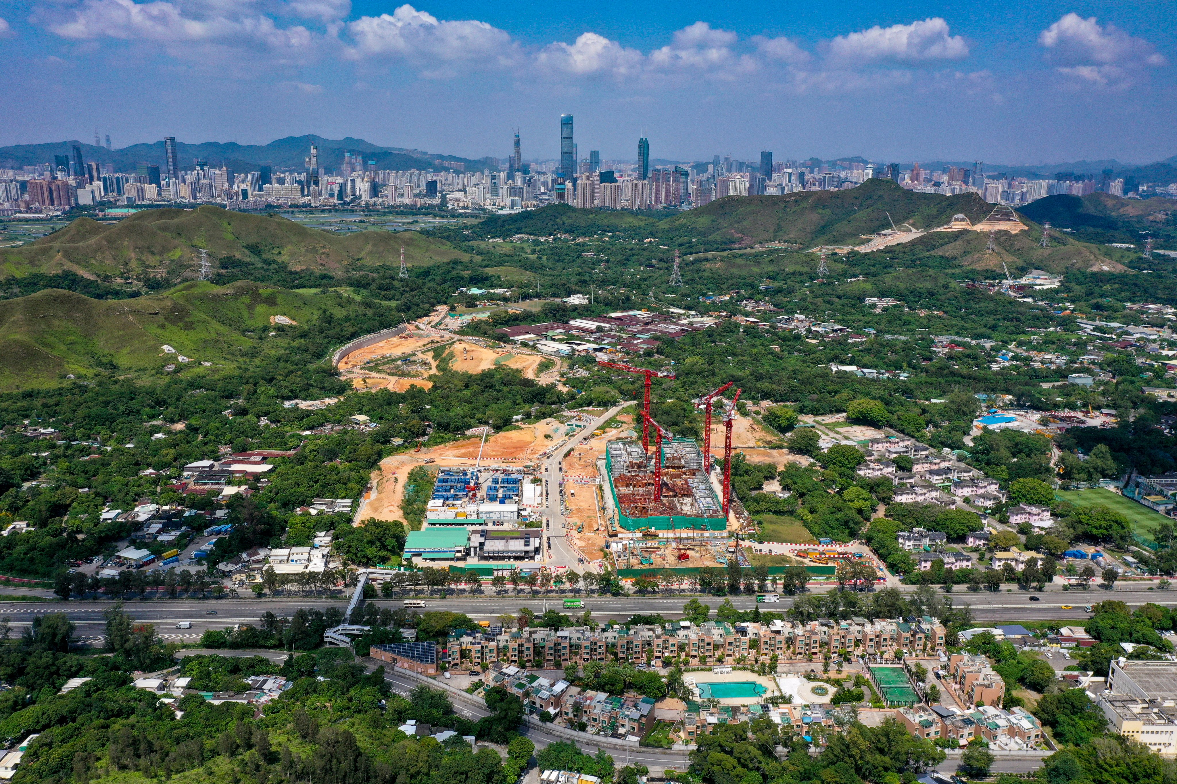 A view of the border area where the Northern Metropolis will take shape. Photo: Winson Wong