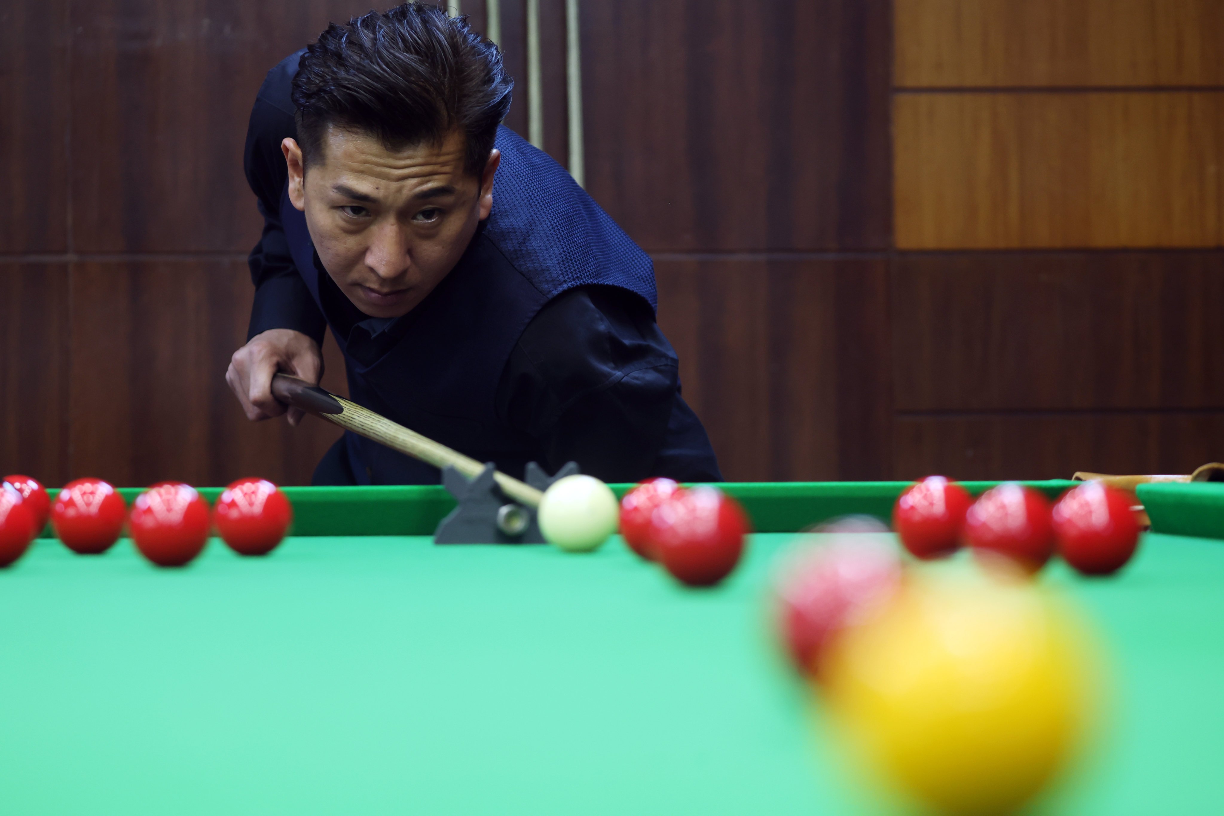 Snooker player Andy Lam is the city’s only disabled player competing in overseas tournaments. Photo: Edmond So