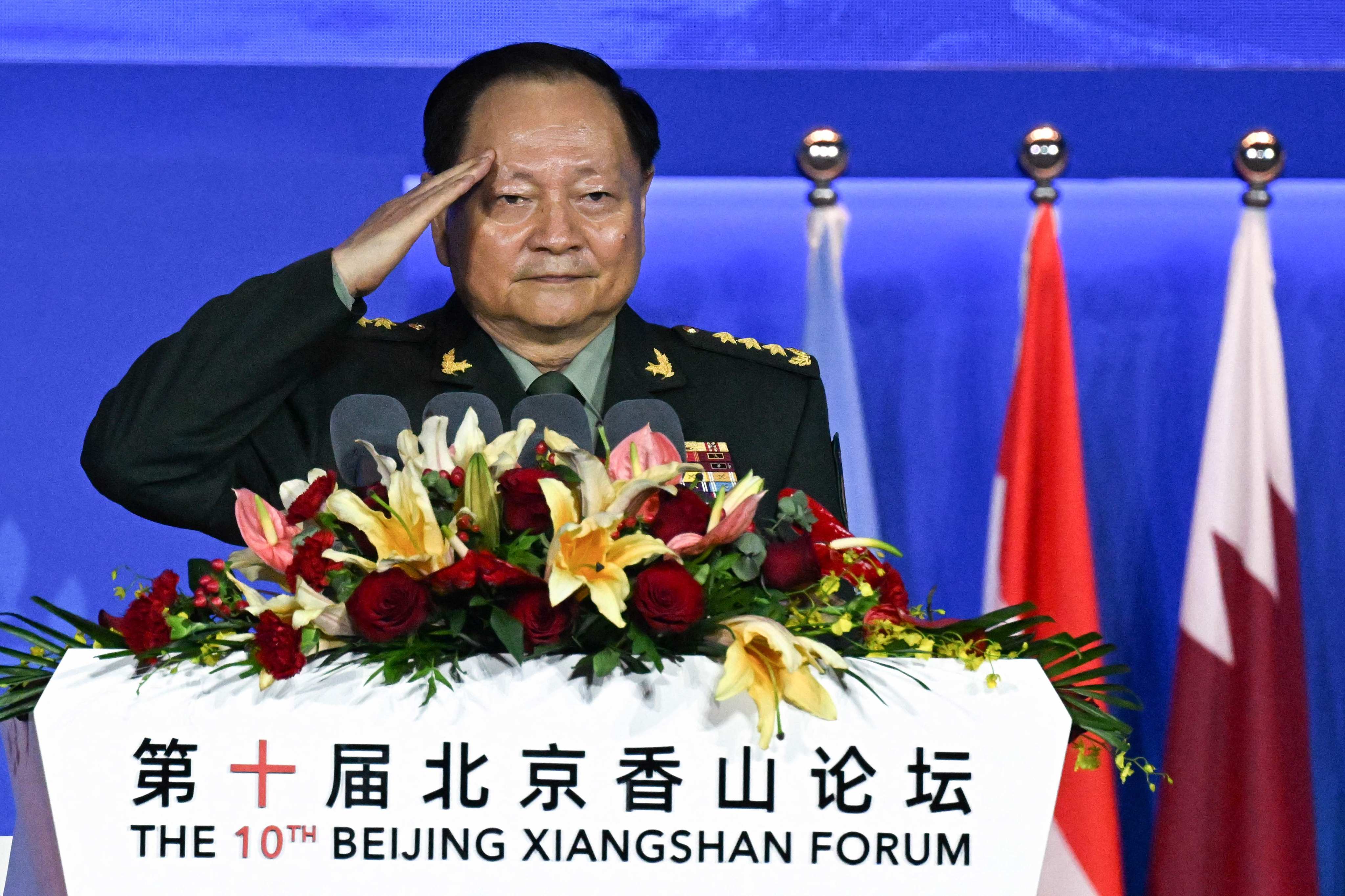 Zhang Youxia, vice-chairman of the CMC, told the forum that Taiwan is the “core of China’s core interests”. Photo: AFP