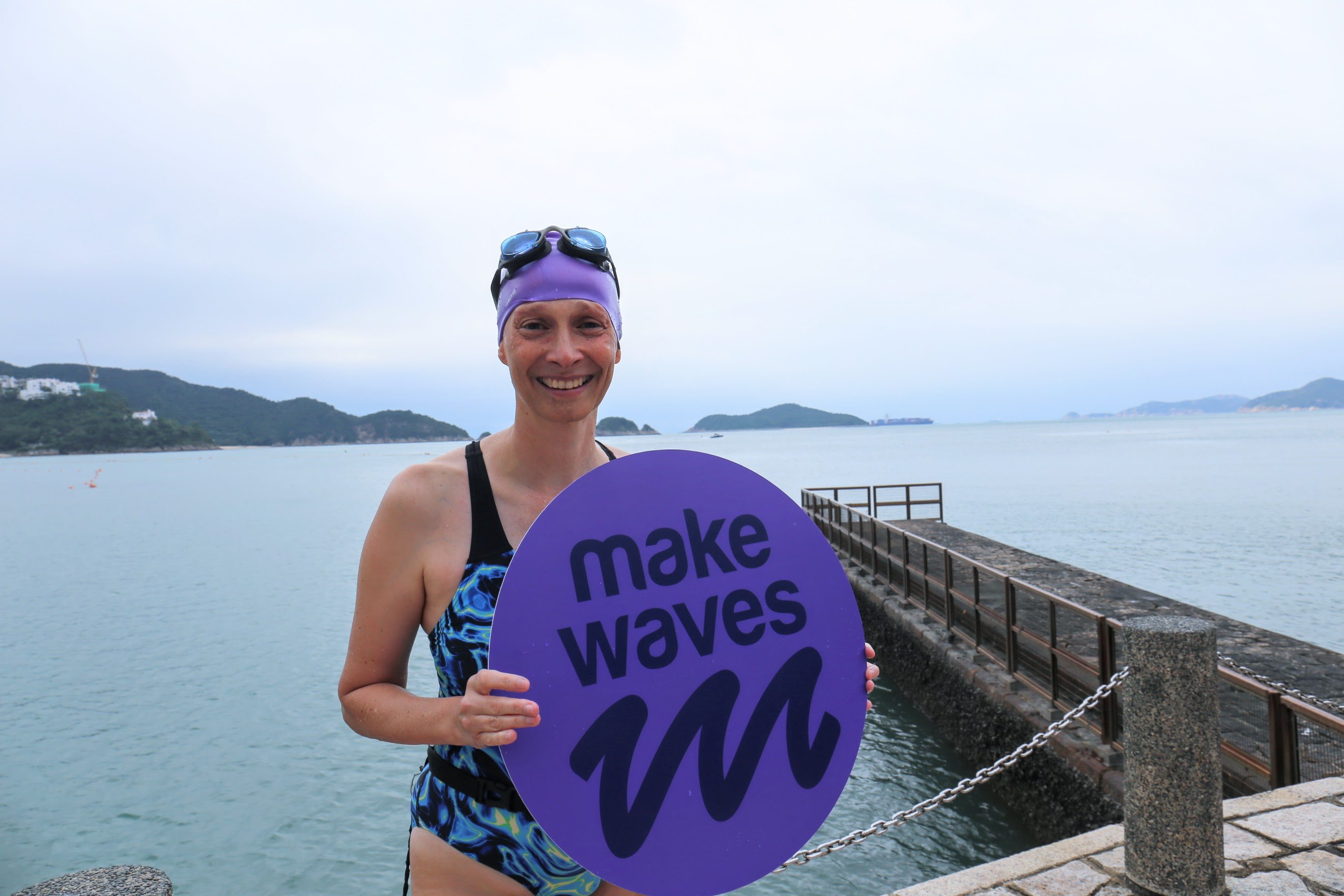 Breast cancer survivor Rachael Guan will take part in “Make Waves for Hong Kong”, a 45km multi-relay swim race around Hong Kong Island, on November 4. Swimming played a vital role in her rehabilitation after finishing chemotherapy and radiotherapy. Photo: Splash Foundation