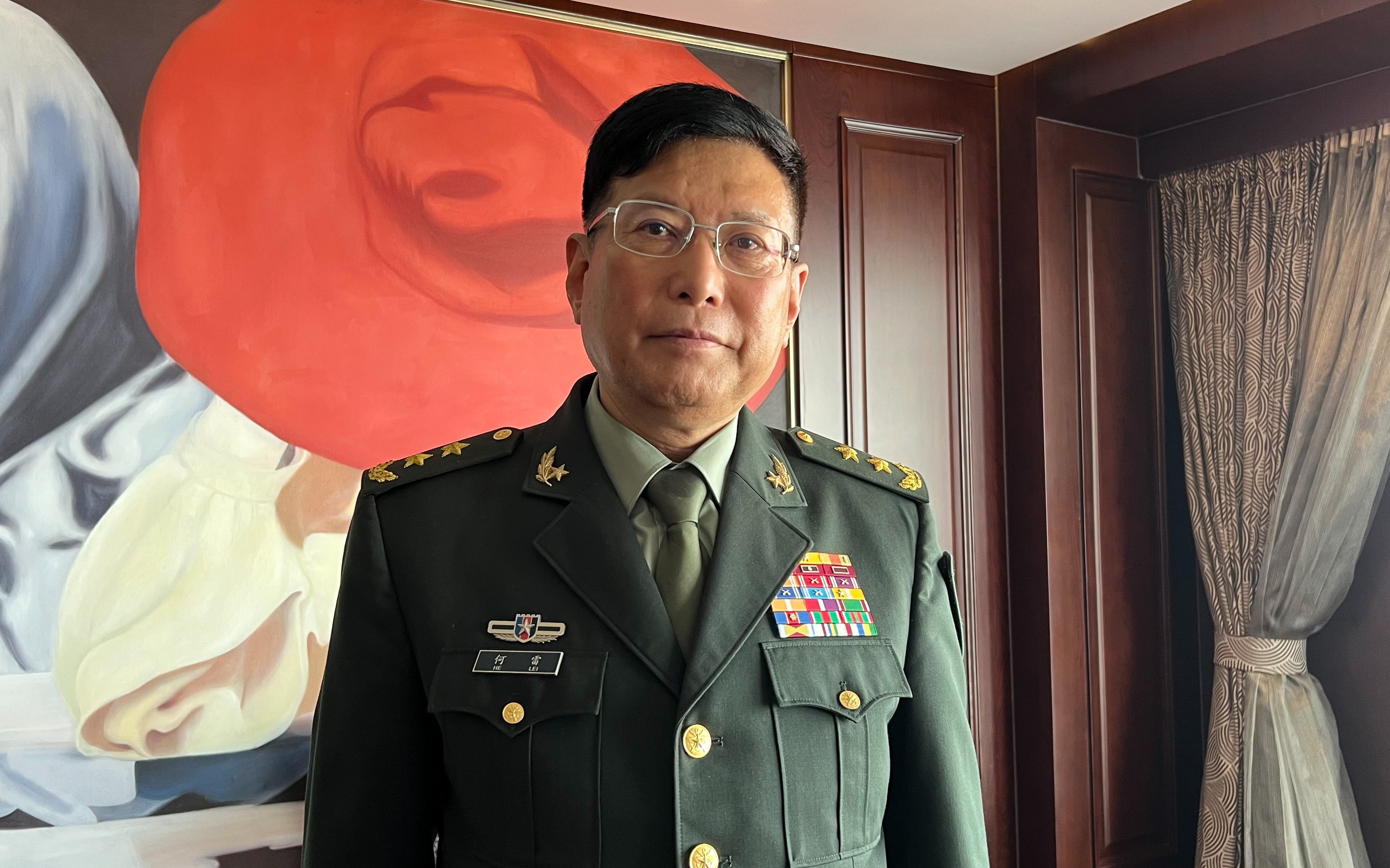 PLA Lieutenant General He Lei is one of two Chinese military officials known to have spoken with members of the US delegation at the Xiangshan Forum in Beijing. Photo: SCMP/ Jack Lau