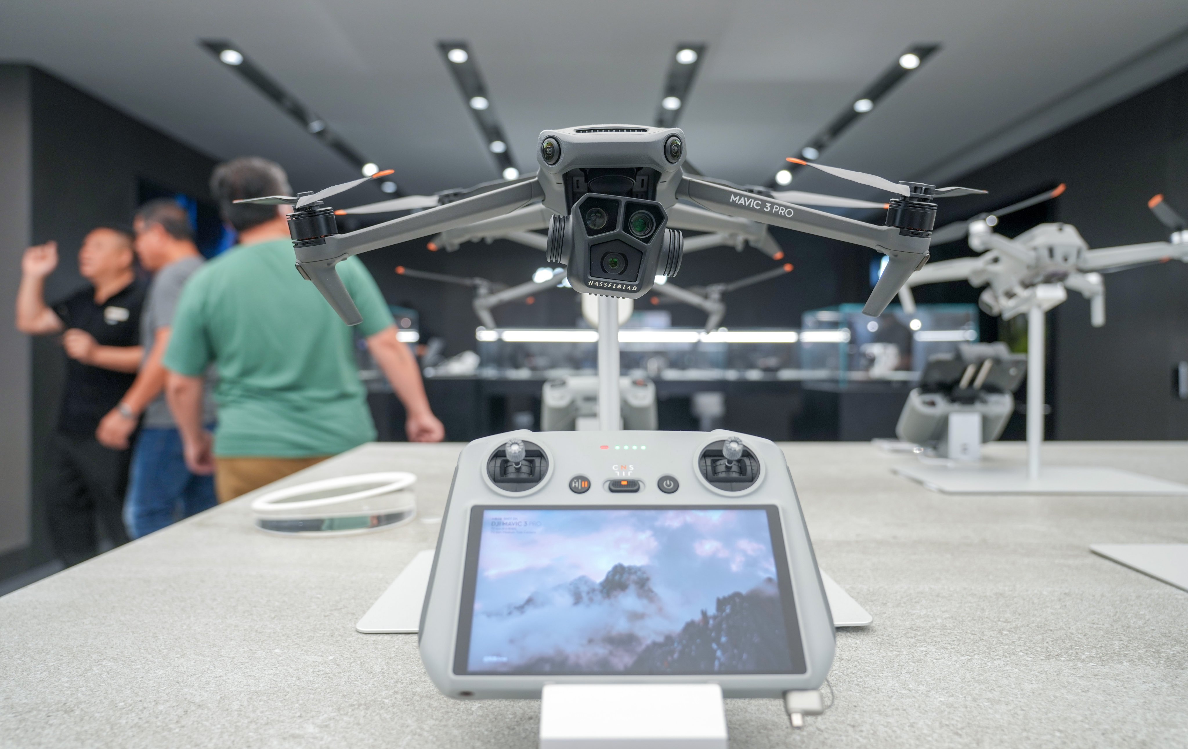 A Mavic 3 Pro drone is seen at a DJI  store in Hong Kong in June. Photo: Sam Tsang