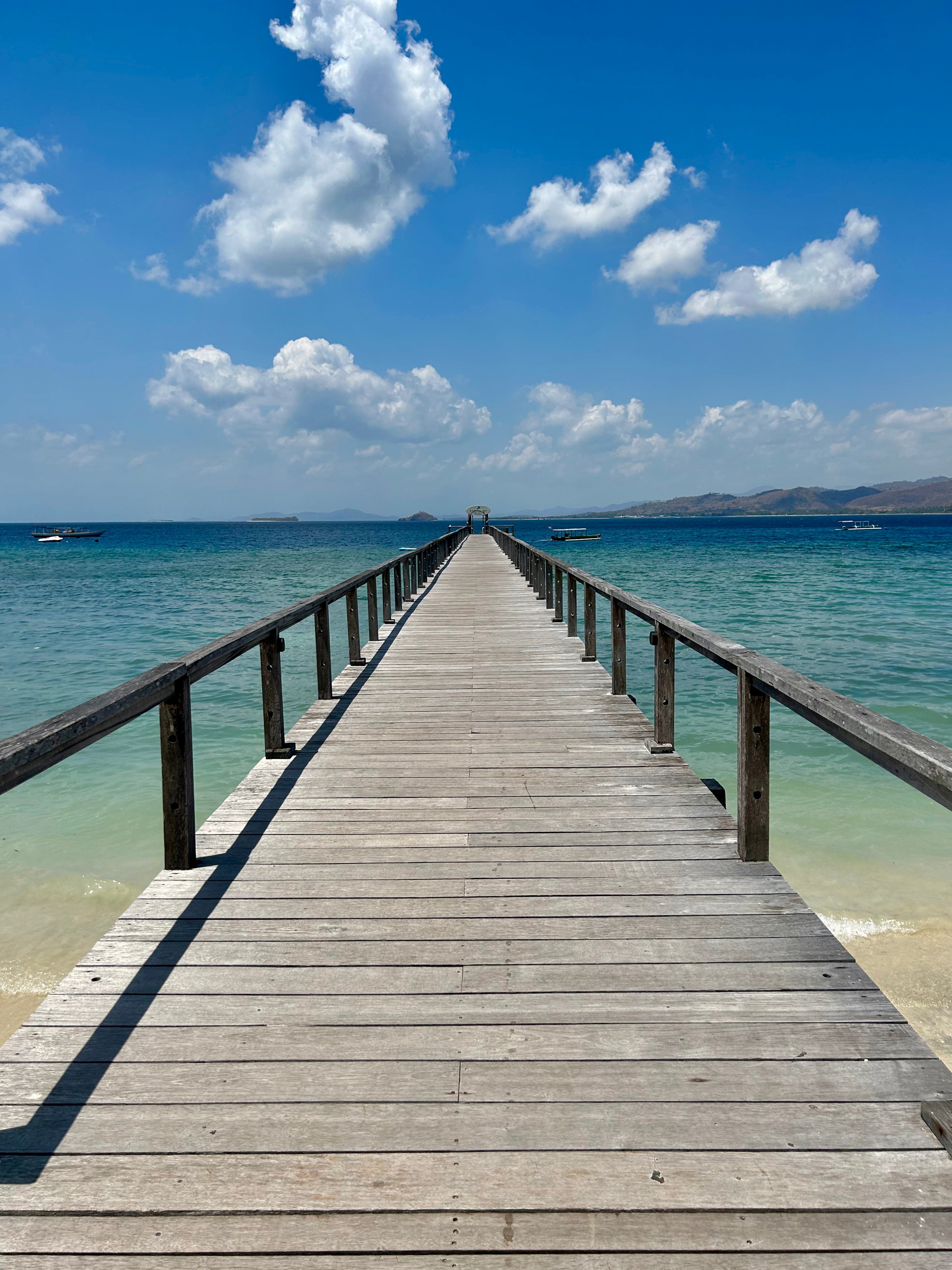 A peaceful little jetty in the southern Gili islands of Lombok. Photo: Ian Neubauer