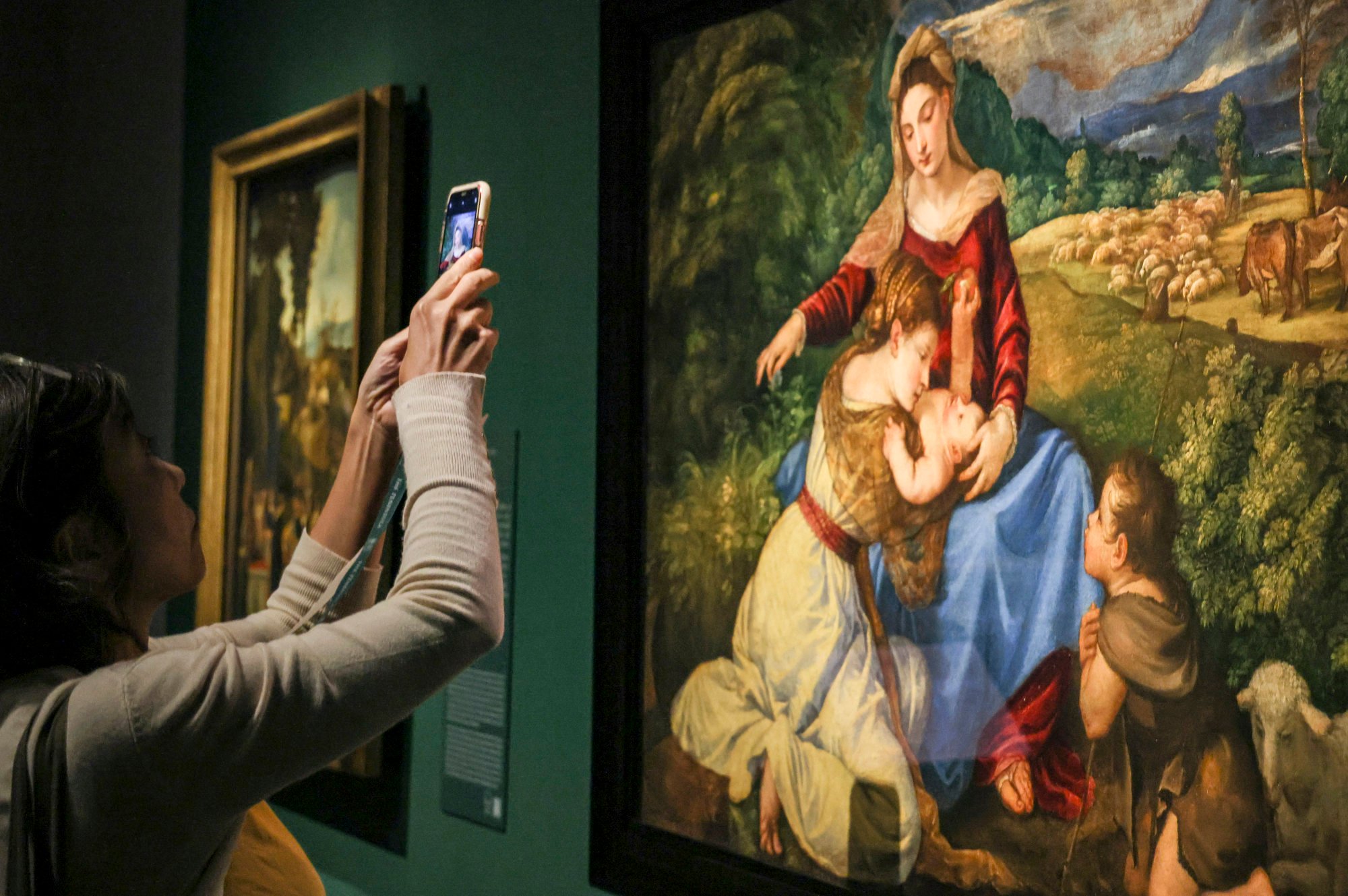 “Madonna and Child with St John the Baptist and Catherine of Alexandria” by Titian. Photo: Dickson Lee