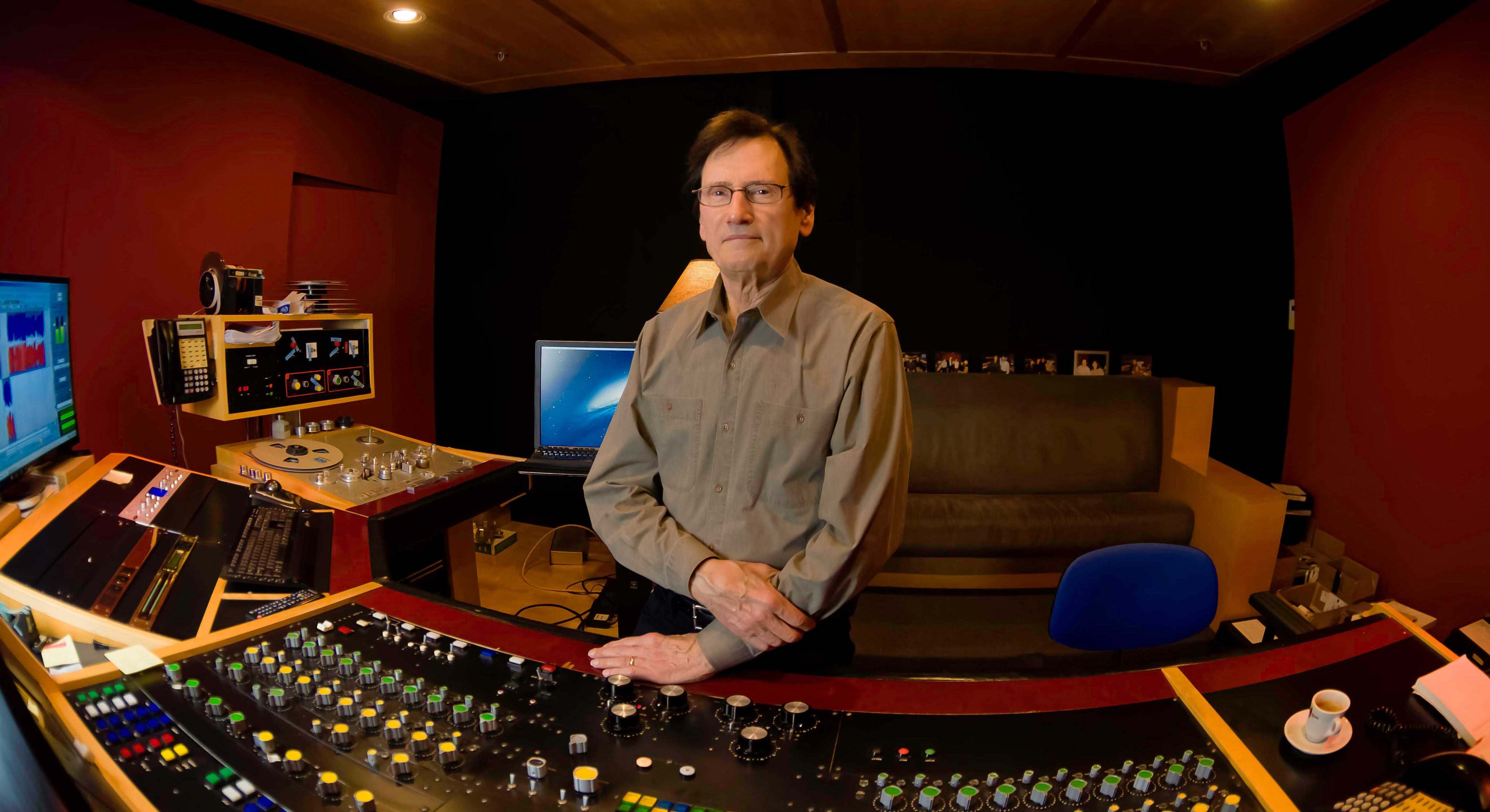 Legendary audio engineer Bernie Grundman at work in his mastering studio in Los Angeles. Photos: Handout