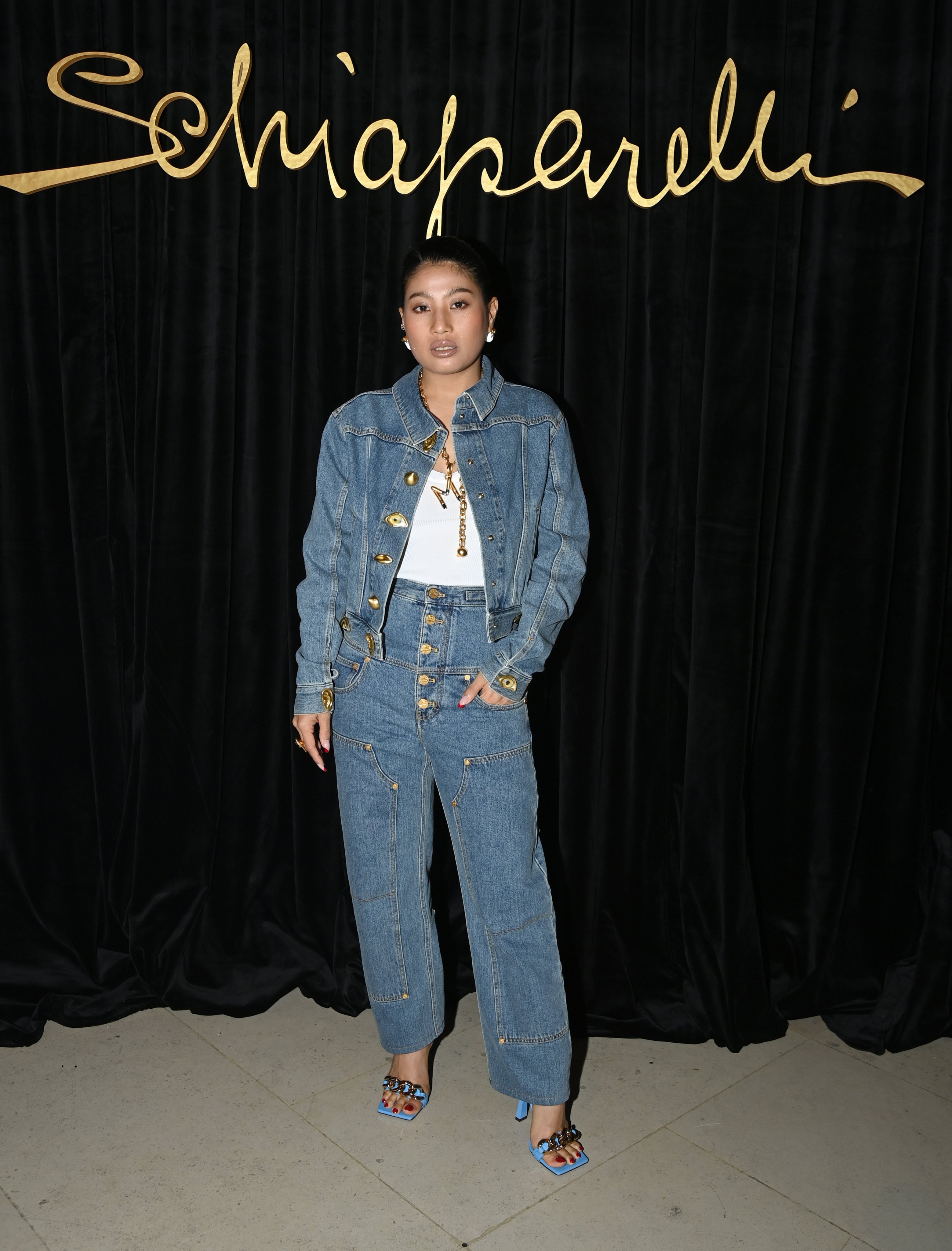 Princess of Thailand Sirivannavari went with an all-denim look at the Schiaparelli runway at last summer’s Paris Fashion Week – here’s how you too can be a jean genie. Photo: Getty Images