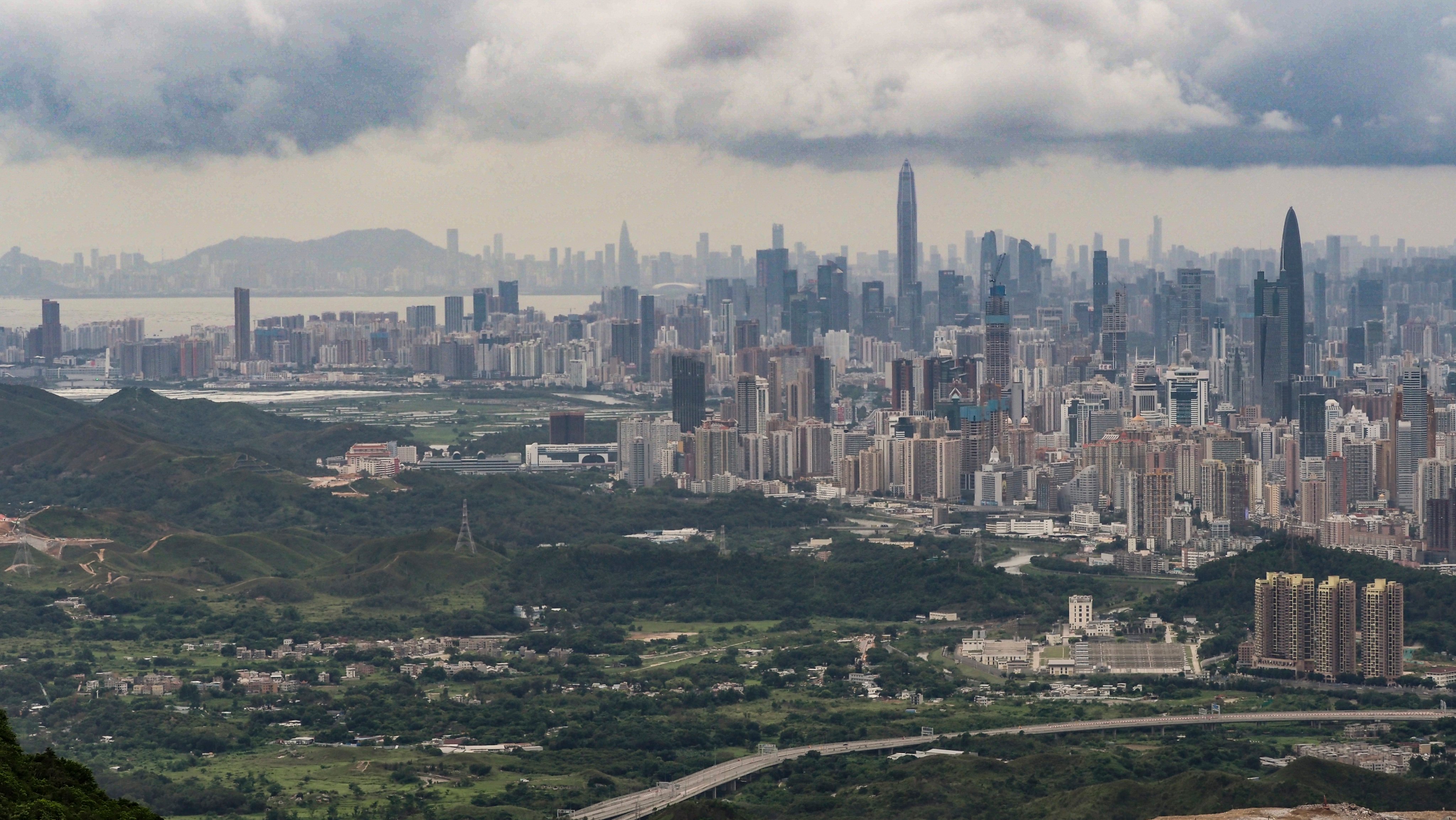 The border between Shenzhen and Hong Kong, where the proposed Northern Metropolis, including a university town, is due to be built. Photo: Martin Chan 