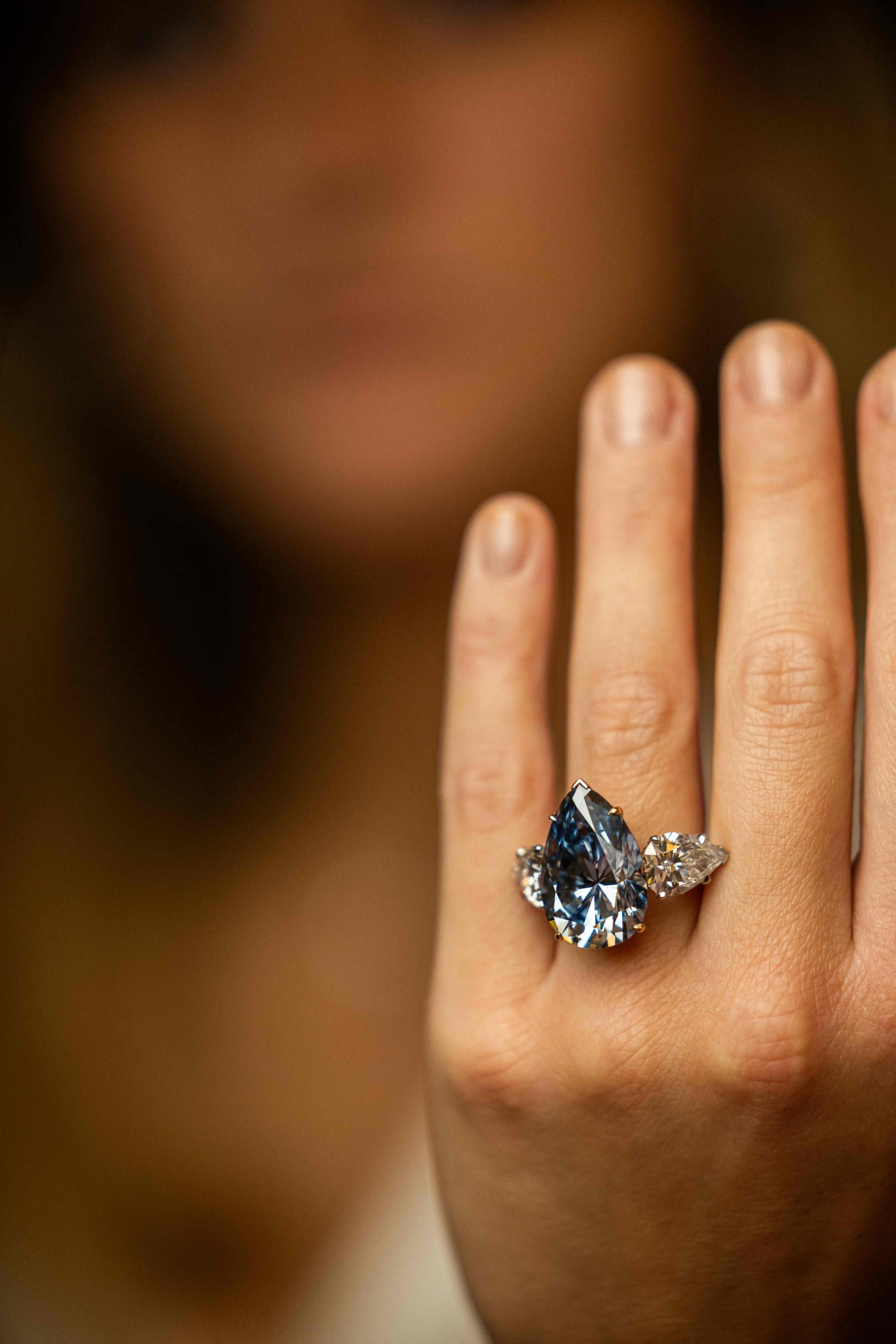 The Bleu Royal, one of the most expensive diamonds ever sold? The rare,  historic blue gem could fetch millions at Christie's auction, which also  features pieces worn by Audrey Hepburn and Marlon