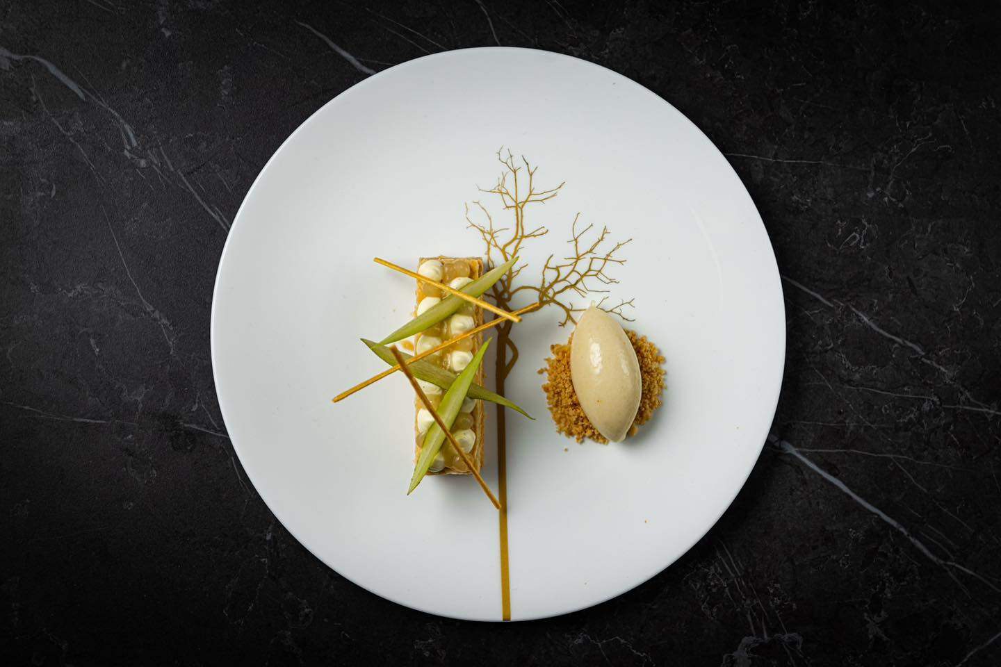 Mille-feuille with pear, gianduja and crème suisse at one-Michelin-star Bougainville, recently voted the world’s best restaurant on TripAdvisor. The award is a sign of just how far the Dutch gastronomy scene has come in recent years. Photo: Instagram/@Bougainville