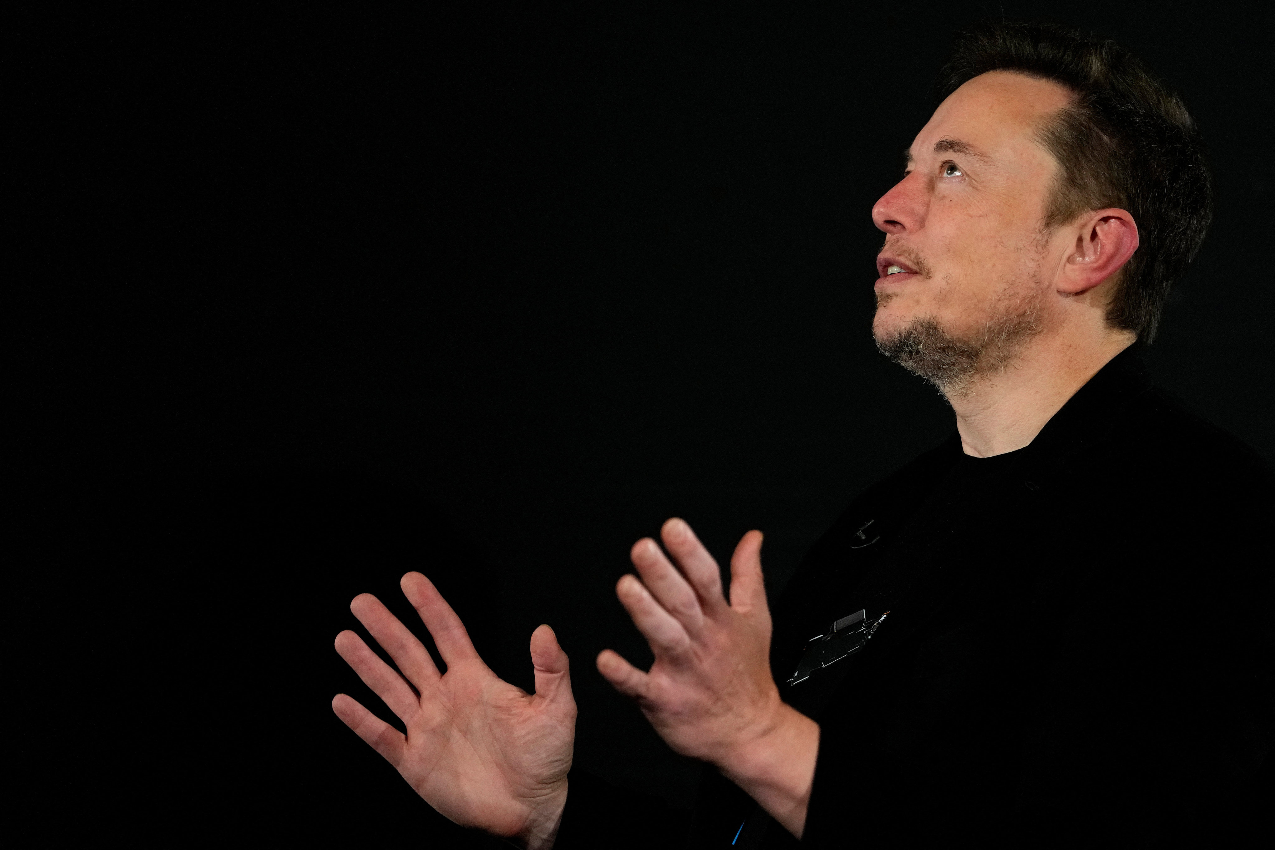 Elon Musk in London, UK, on Thursday. Photo: Pool via Reuters