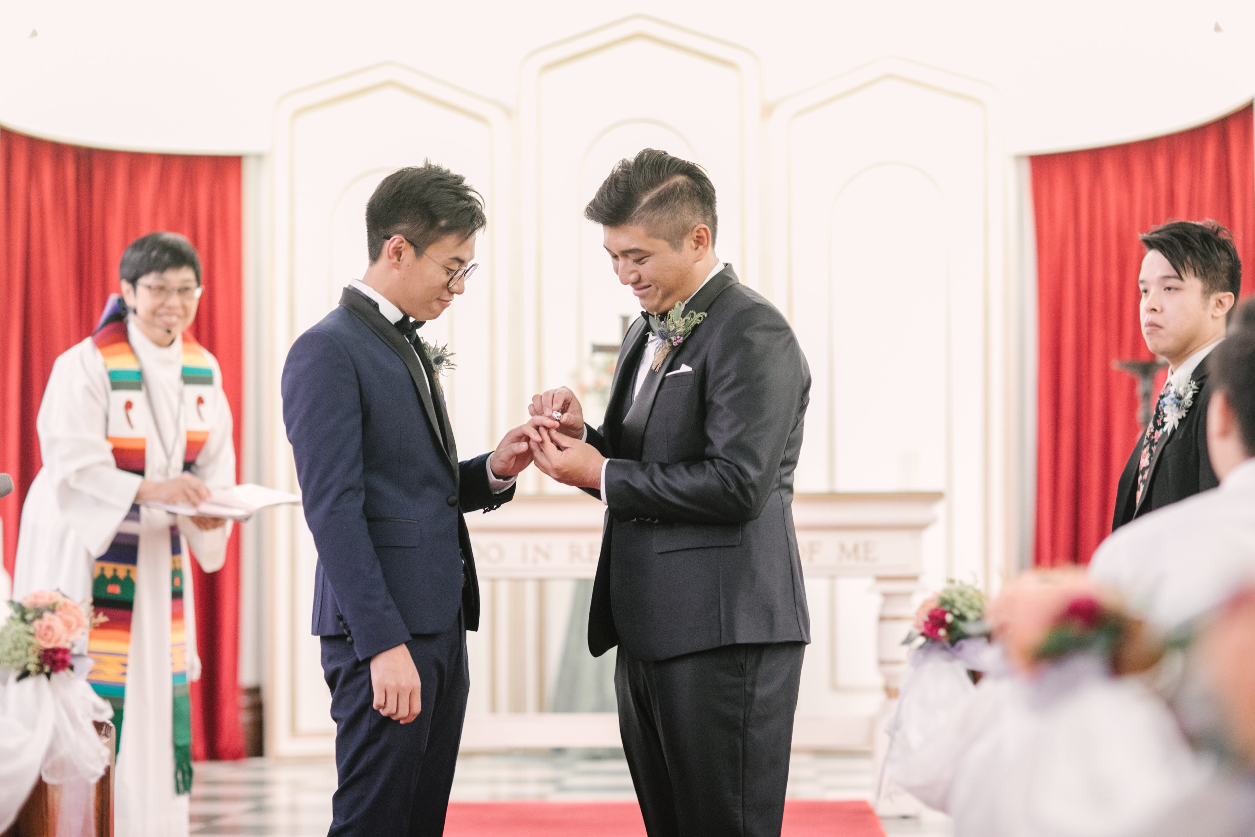 Edgar Ng and Henry Li at their 2017 wedding in London. Photo: Handout