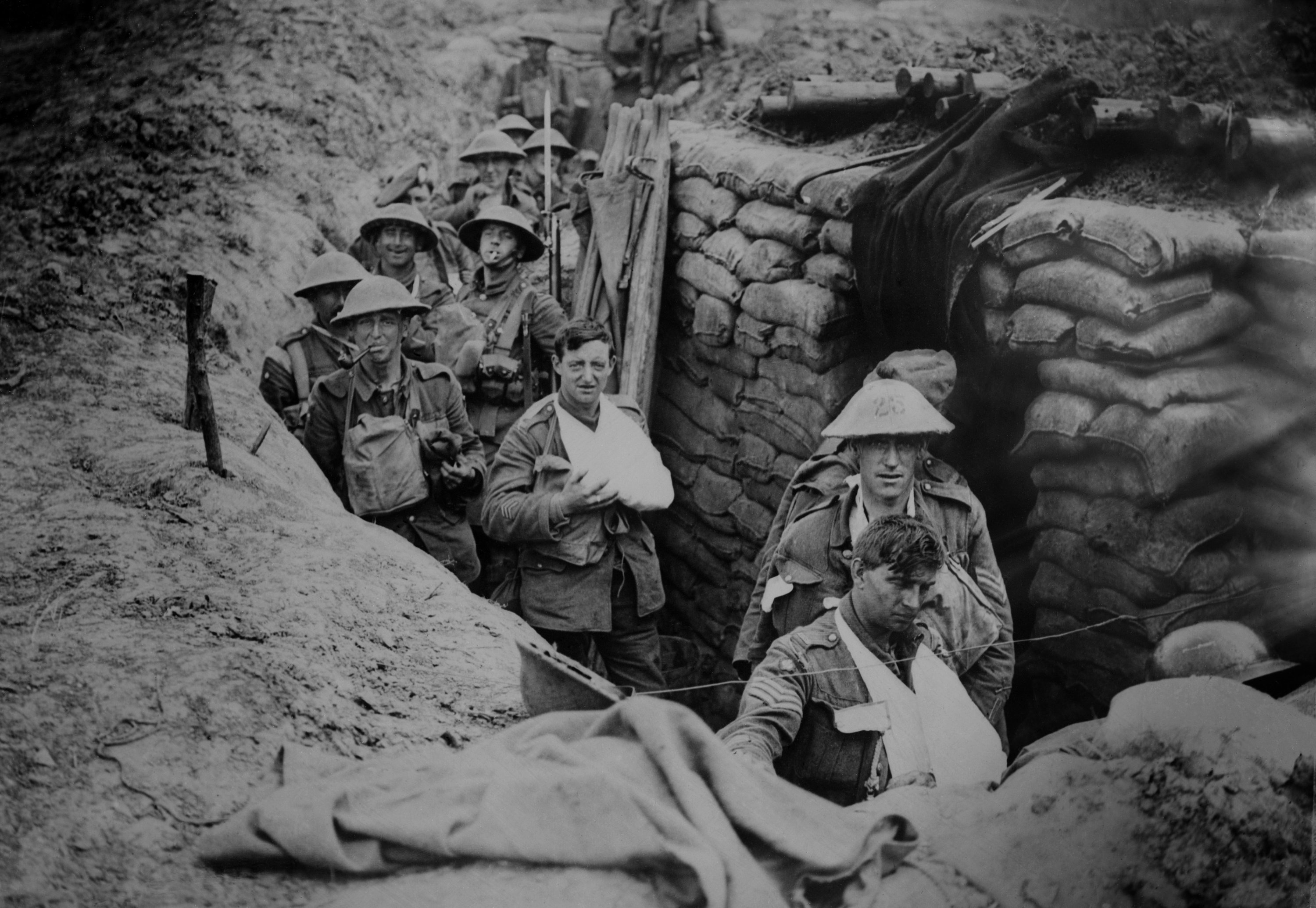 British soldiers fight in the trenches during WWI. Photo: Shutterstock