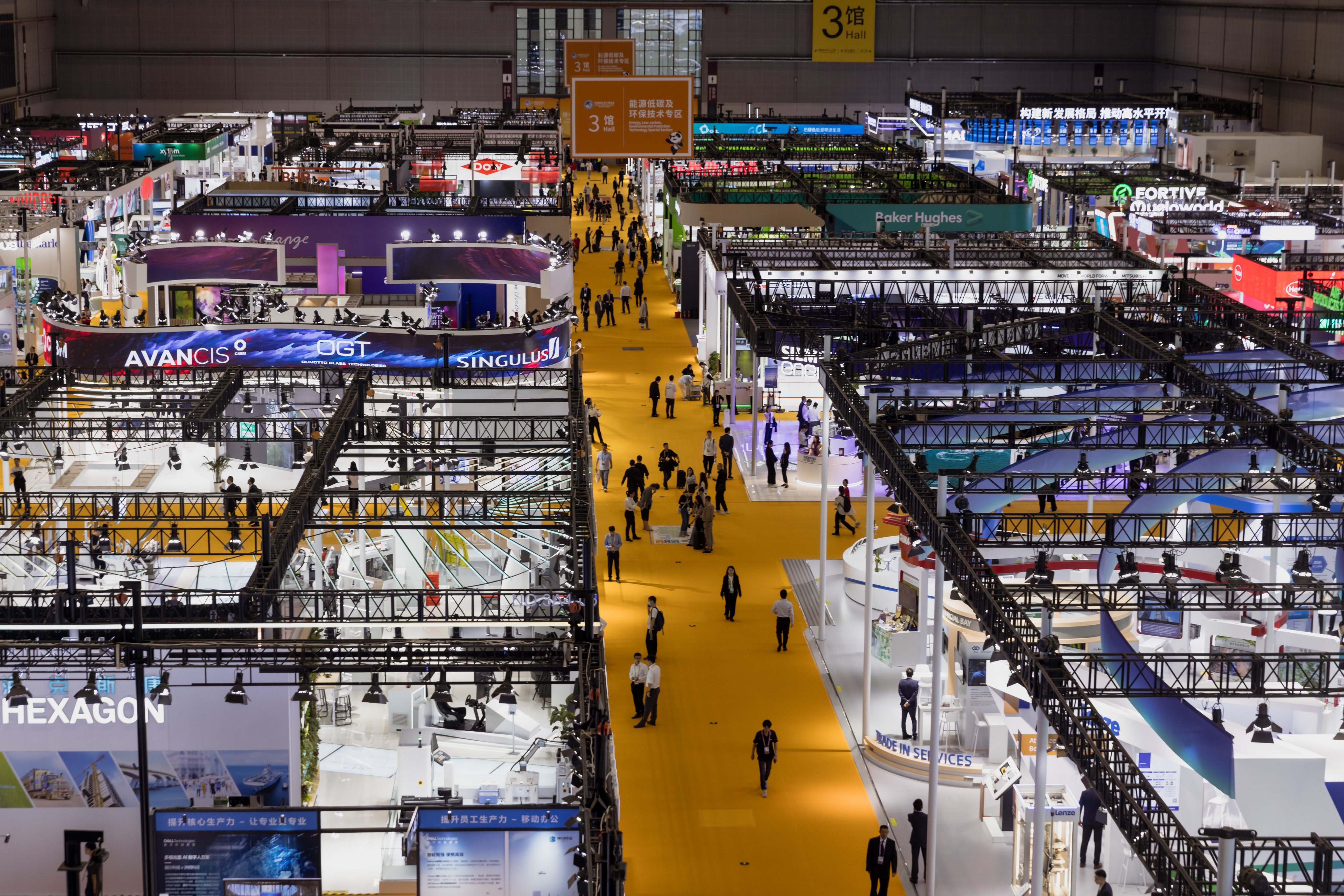 A general view of the China International Import Expo in Shanghai, which ended on Friday. Photo: EPA-EFE