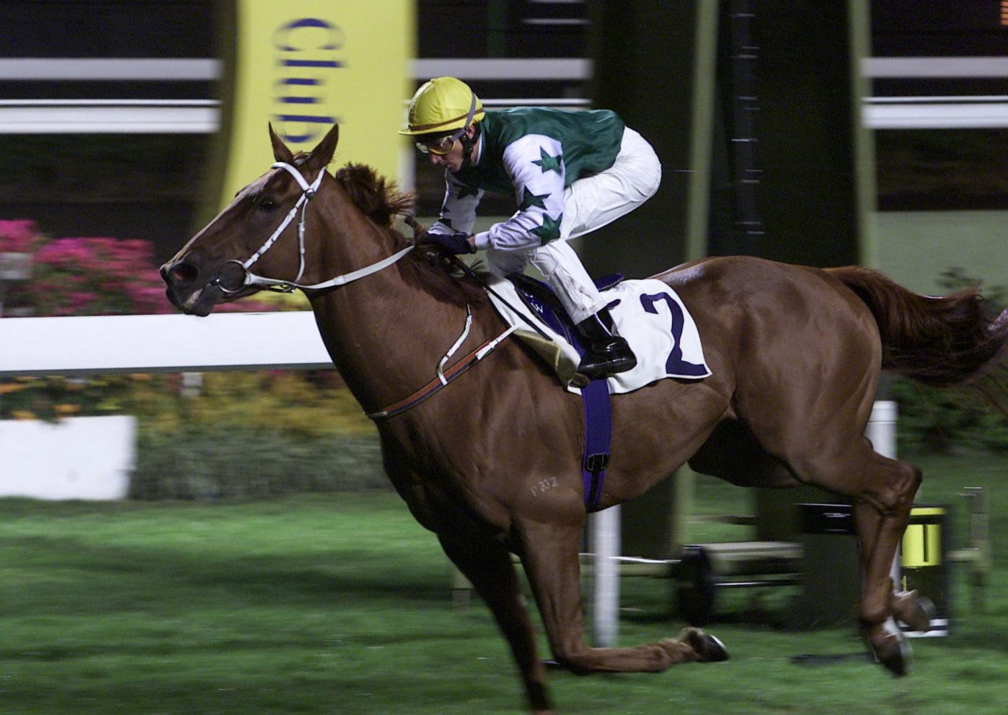Douglas Whyte rides Nanning Treasure to his sixth and final Hong Kong victory. Photo: Martin Chan