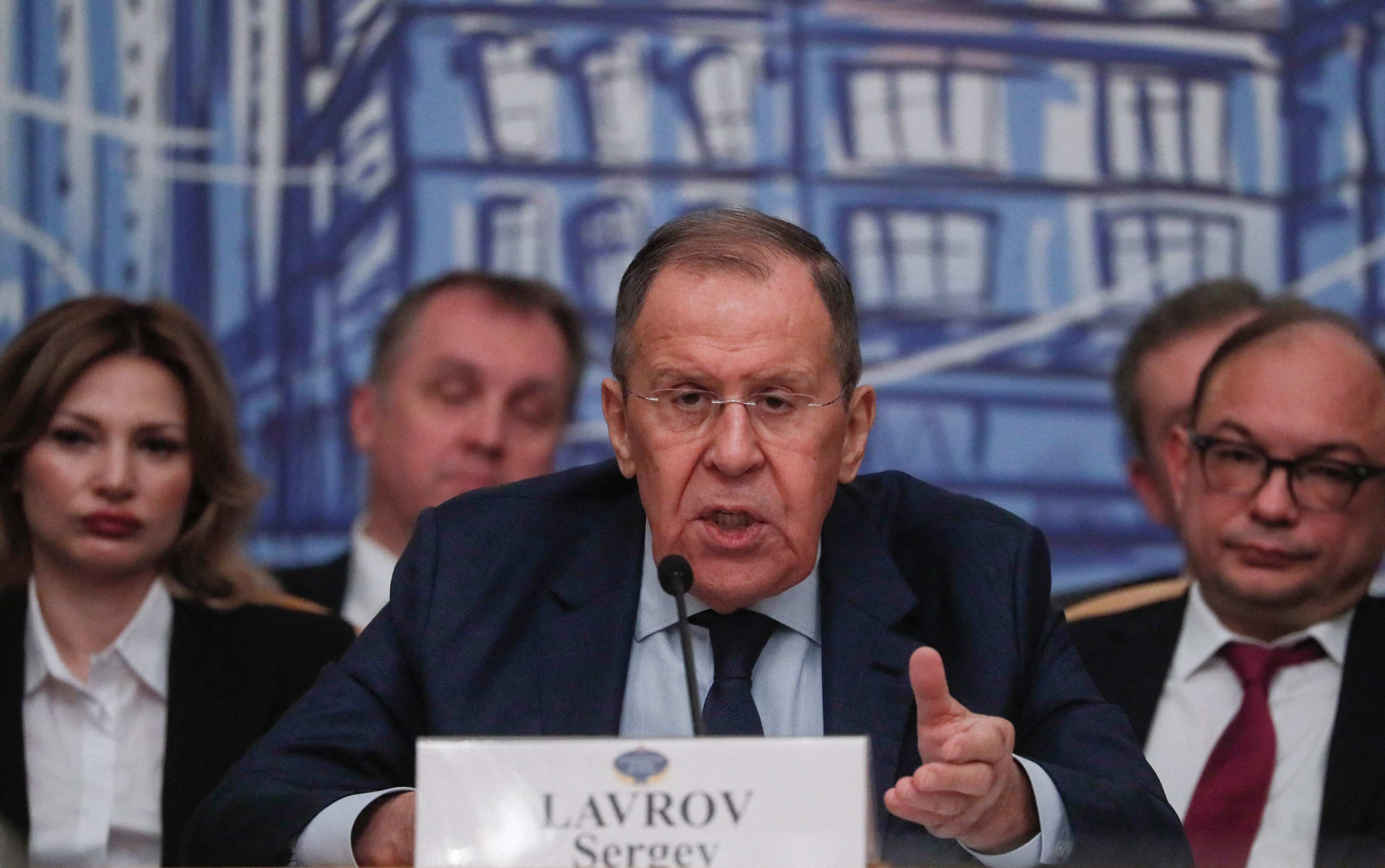 Russian Foreign Minister Sergey Lavrov in Moscow on Wednesday. Photo: AFP